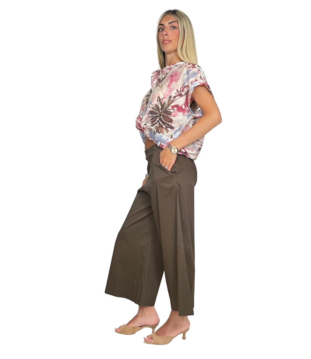 Susy Mix Pantalone da Donna - Moro - B05195