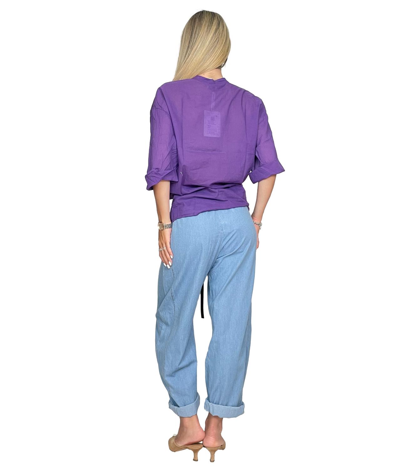 Susy Mix Camicia da Donna - Viola - G417cu
