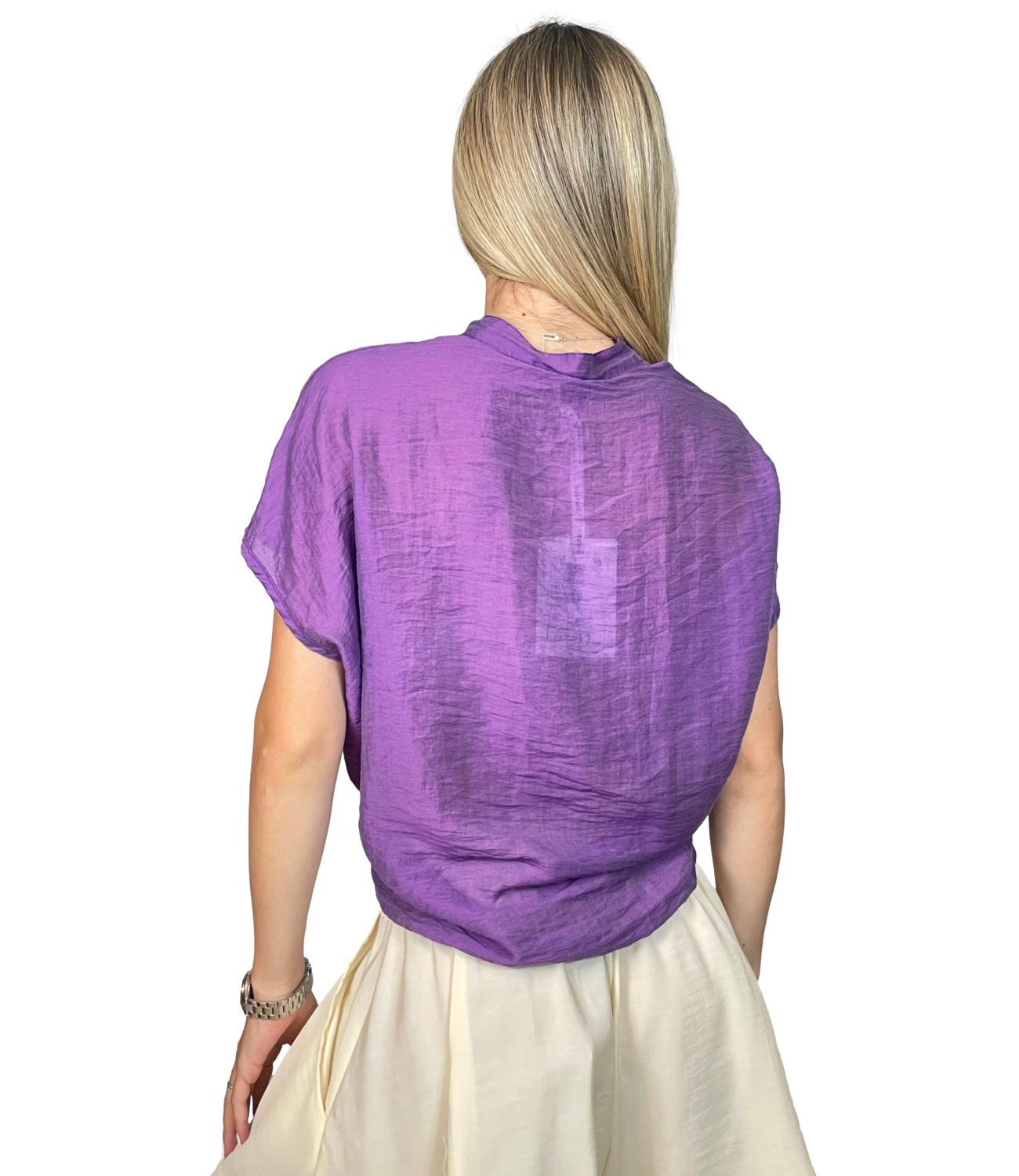Susy Mix Camicia da Donna - Viola - H230cu