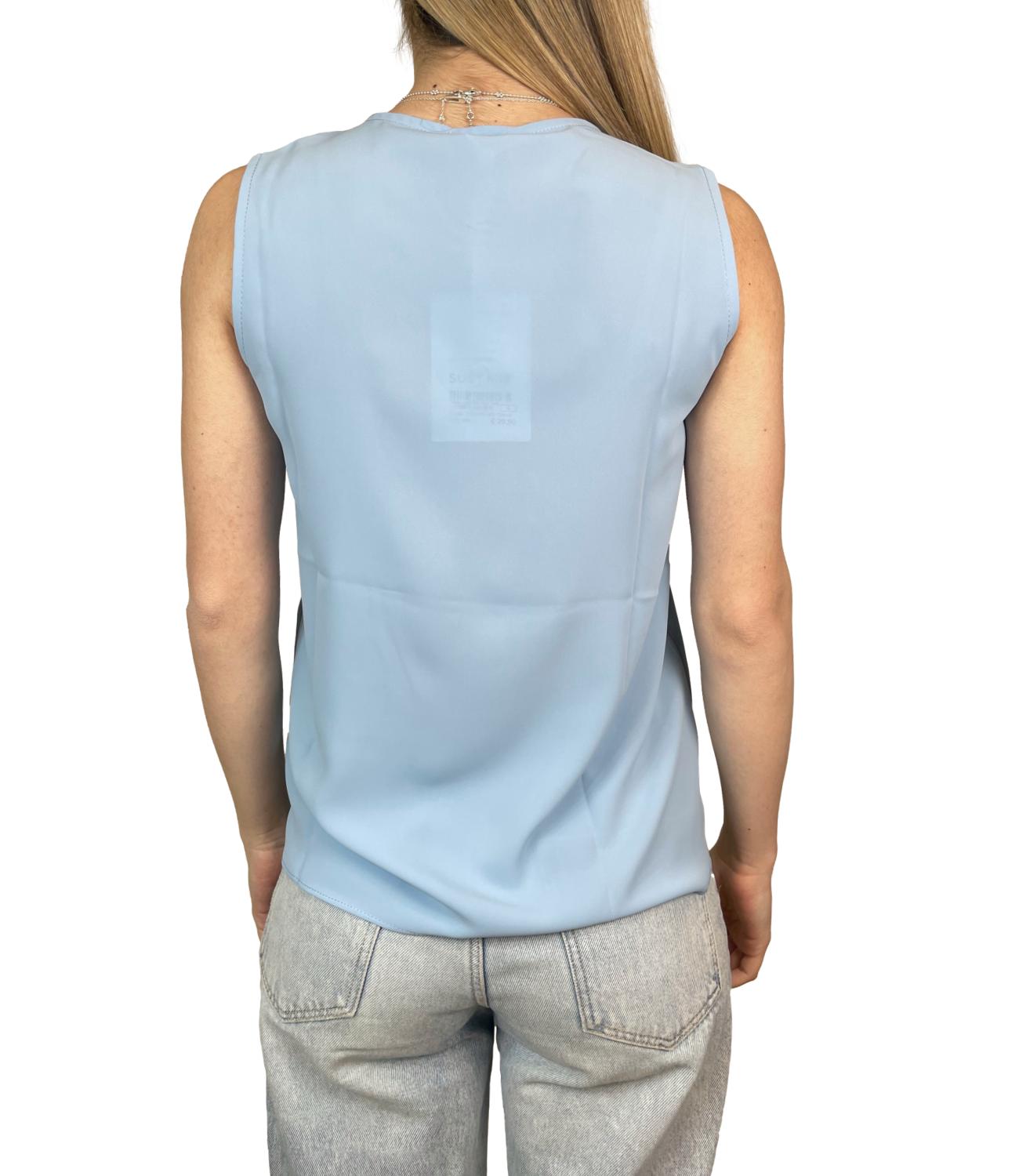 Susy Mix Maglia Celeste Donna