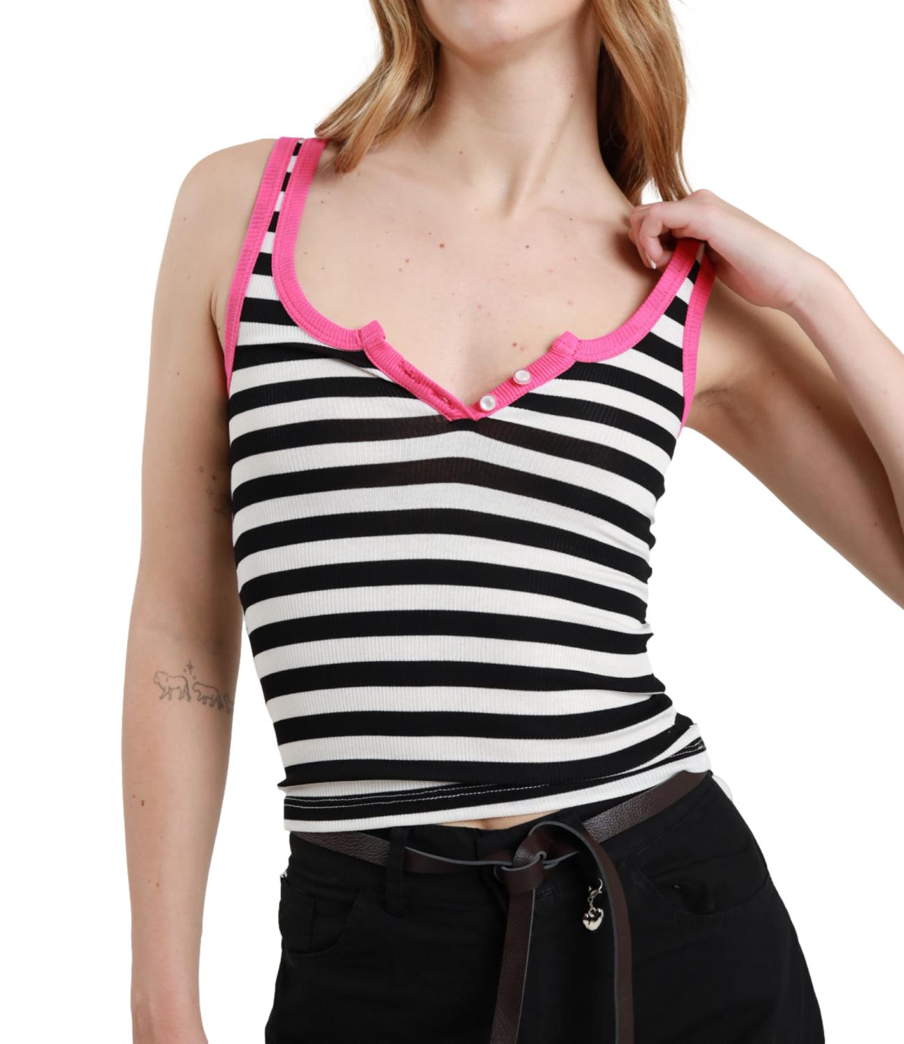 Susy Mix Canotta da Donna - Nero - Sh004317