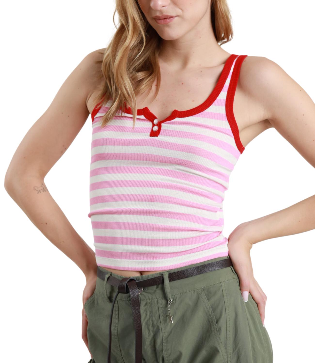 Susy Mix Canotta da Donna - Rosa - Sh004317
