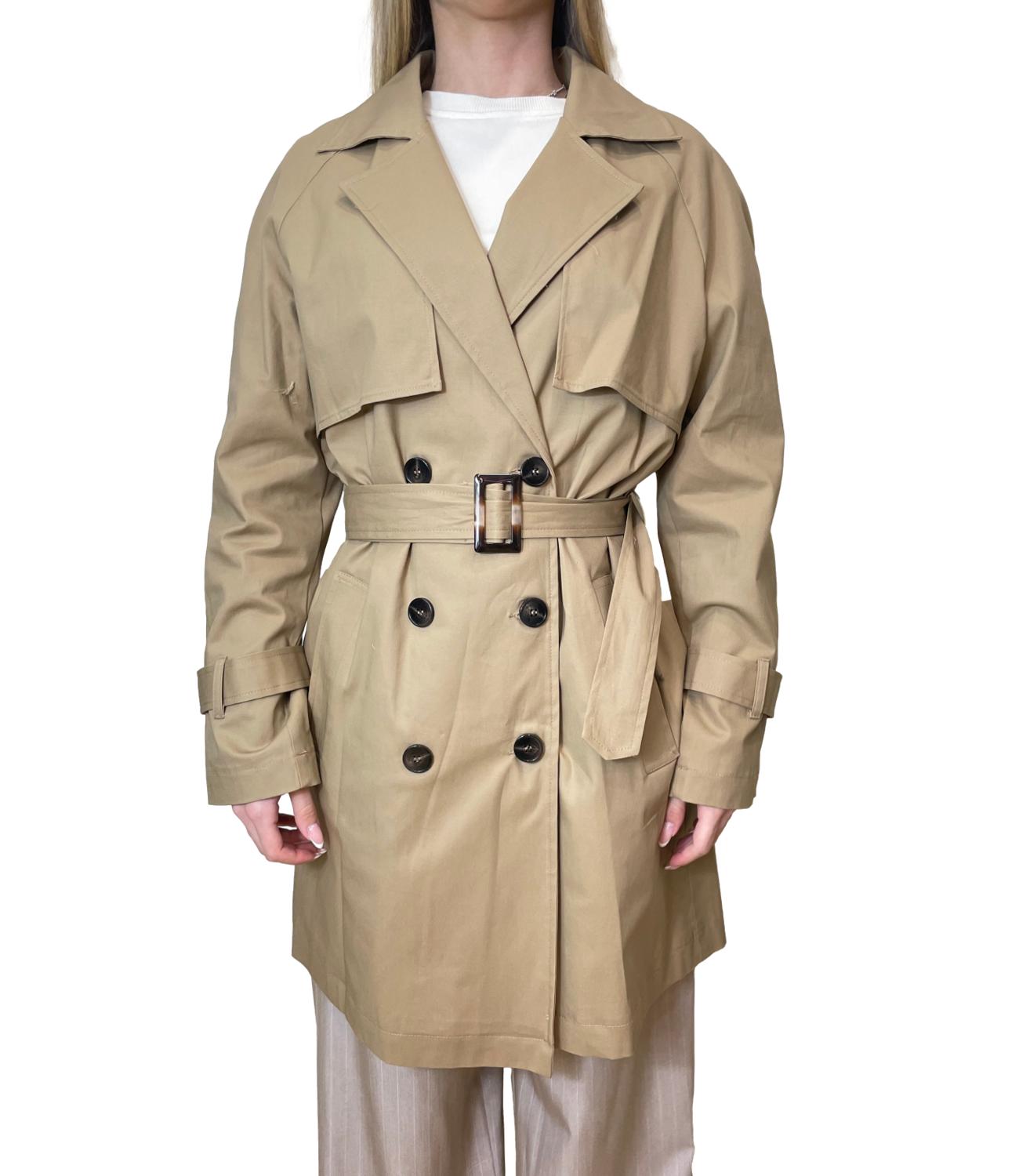 Susy Mix Trench Cammello Donna