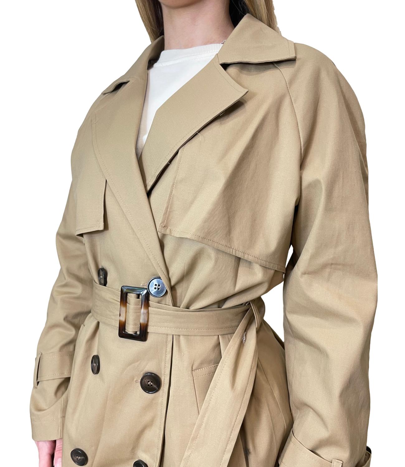 Susy Mix Trench Cammello Donna