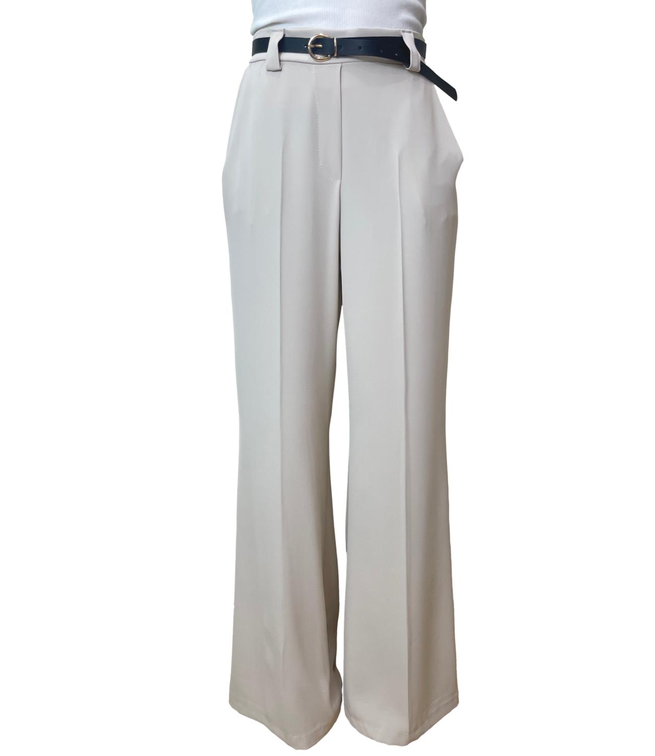 Susy Mix Pantalone Fluido Avorio Donna