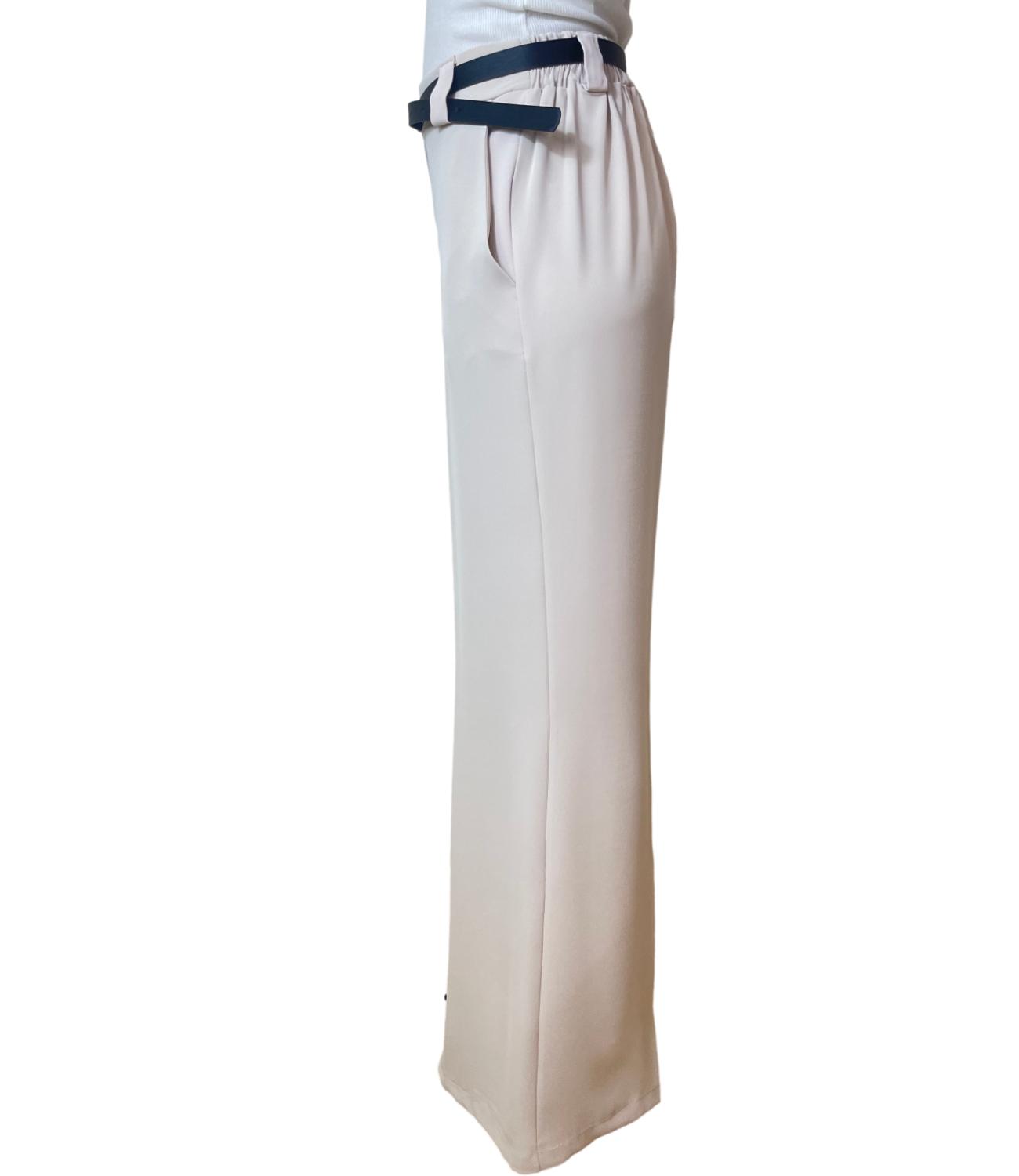 Susy Mix Pantalone Fluido Avorio Donna