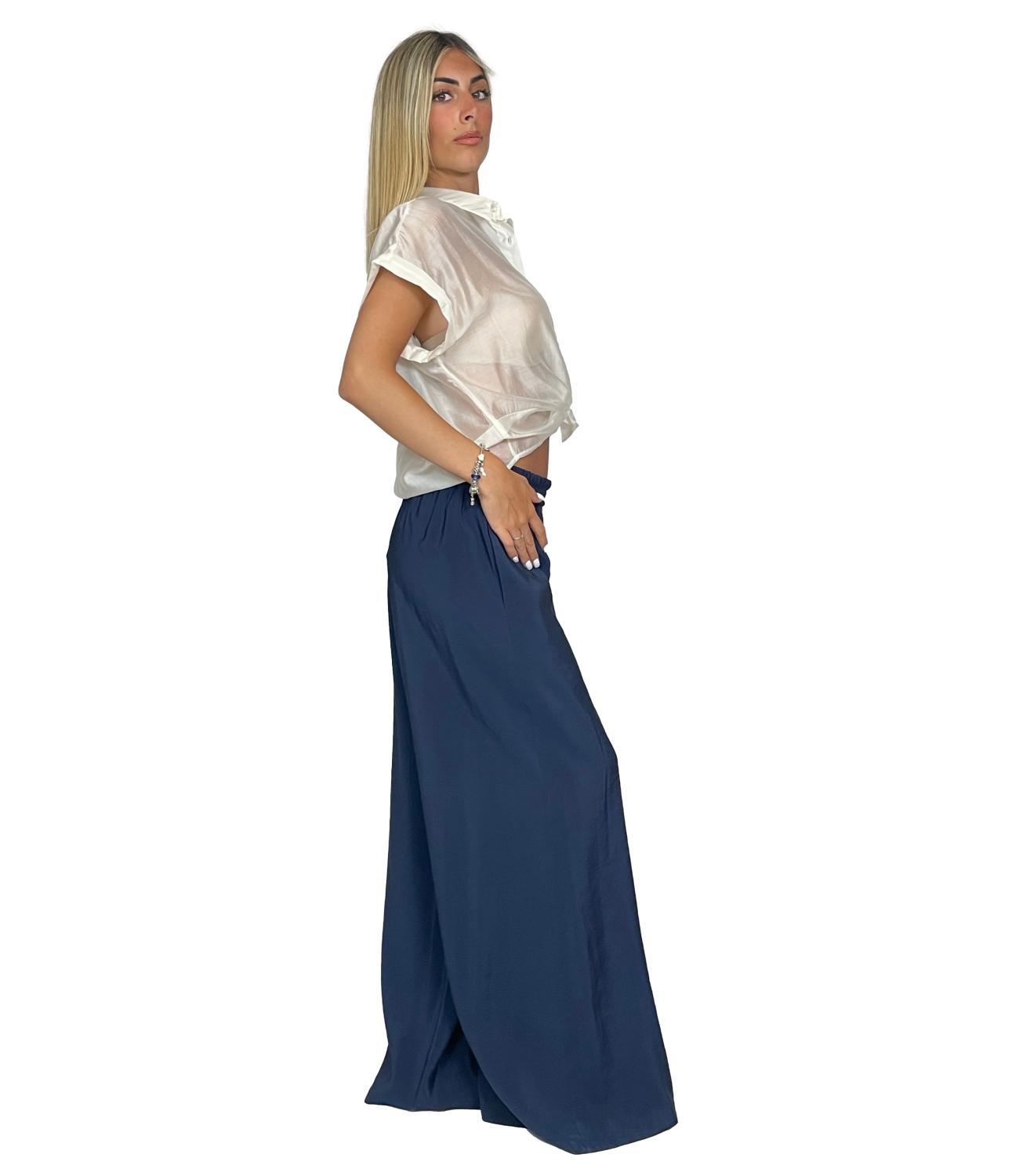 Susy Mix Pantalone da Donna - Blu - T2445c9
