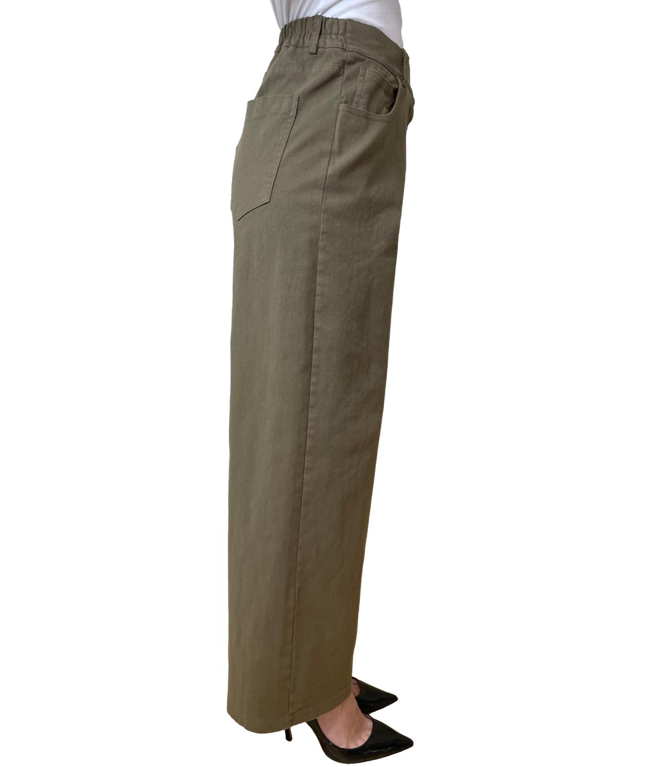 Susy Mix Pantalone Verde Militare Donna