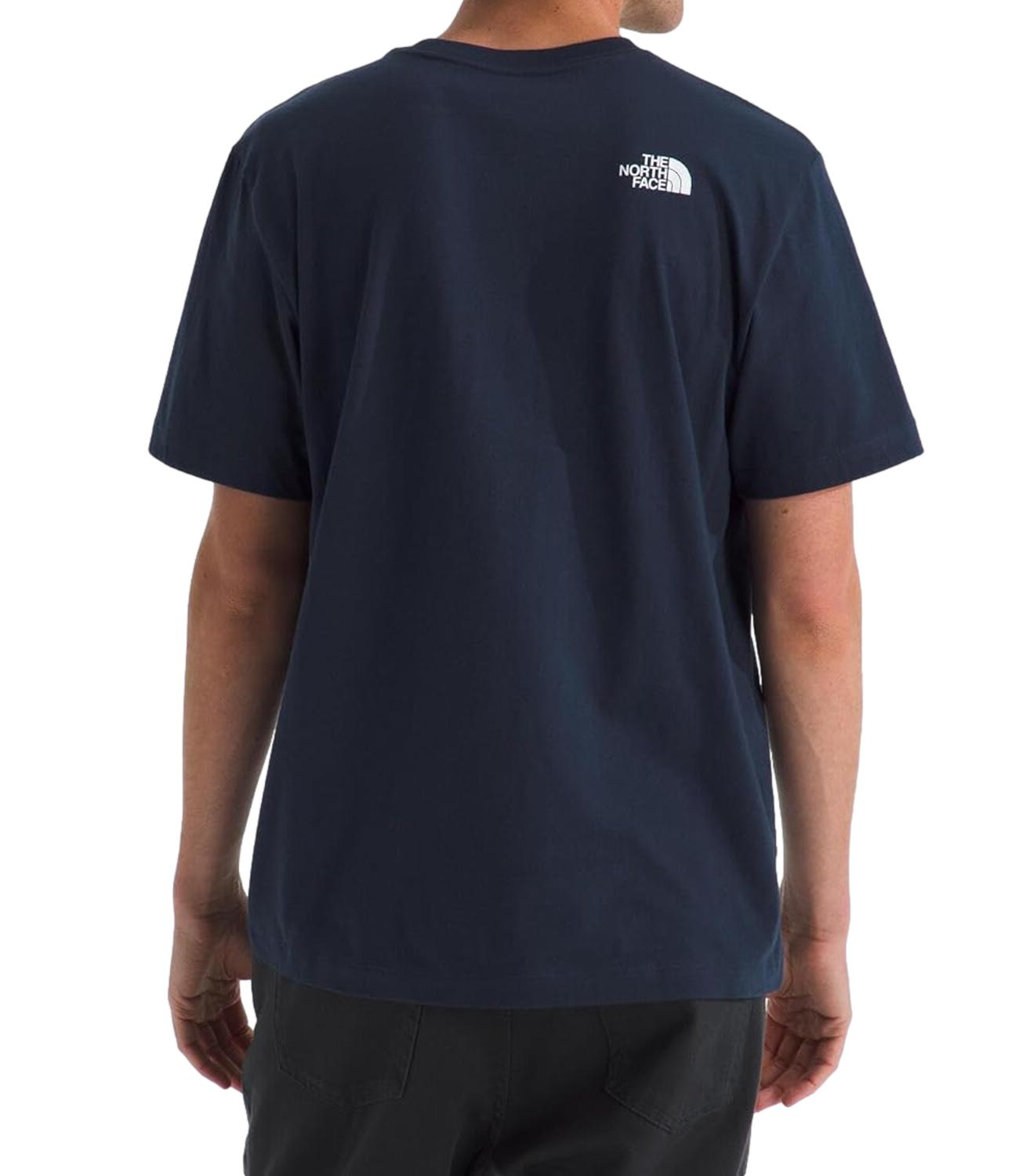 The North Face T-Shirt da Uomo - Summit Navy/tnf White - Nf0a8b6j