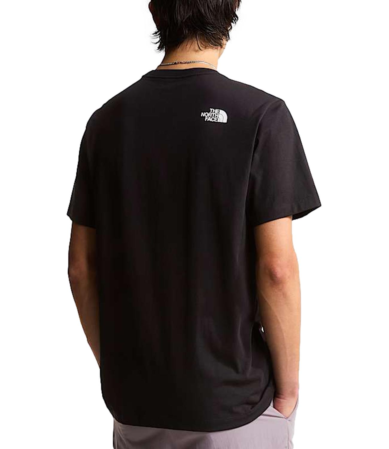 The North Face T-Shirt da Uomo - Tnfblack/tnfwht - Nf0a8b6j