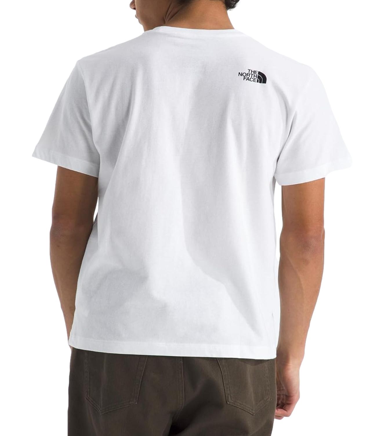 The North Face T-Shirt da Uomo - Tnf Wht/tnf Blk - Nf0a8b6j