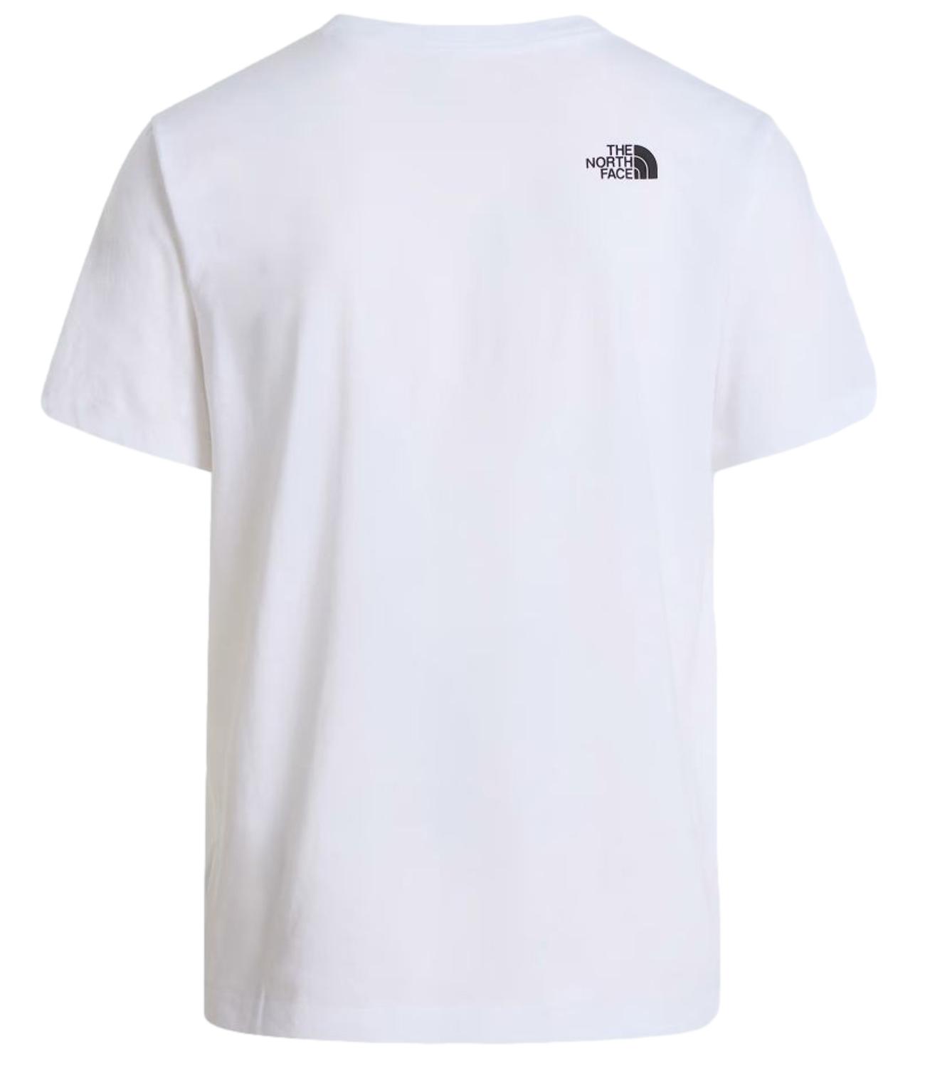 The North Face T-Shirt da Uomo - Tnf Wht/tnf Blk - Nf0a8b6j