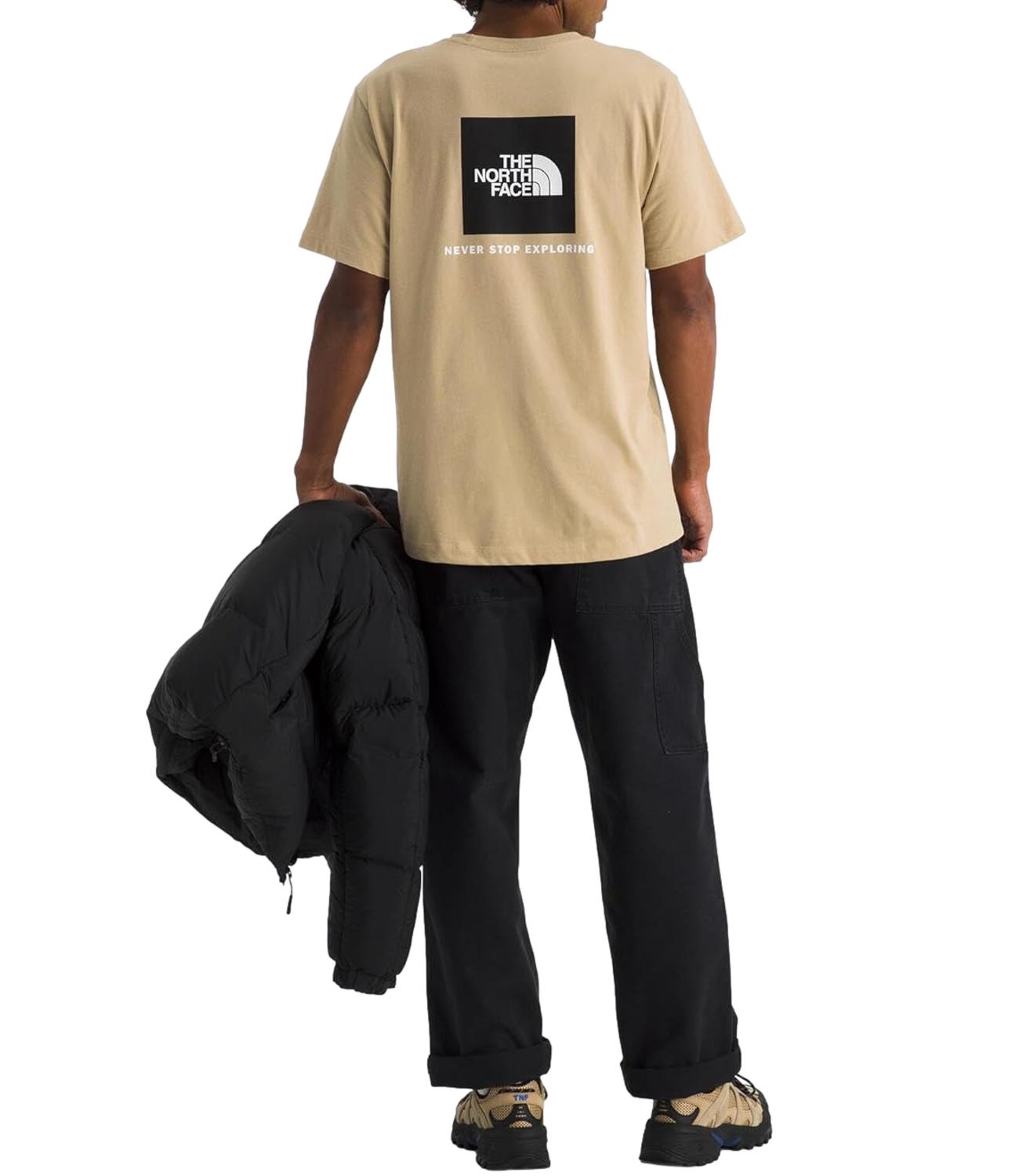The North Face T-Shirt da Uomo - Khaki Stone - Nf0a8b6k