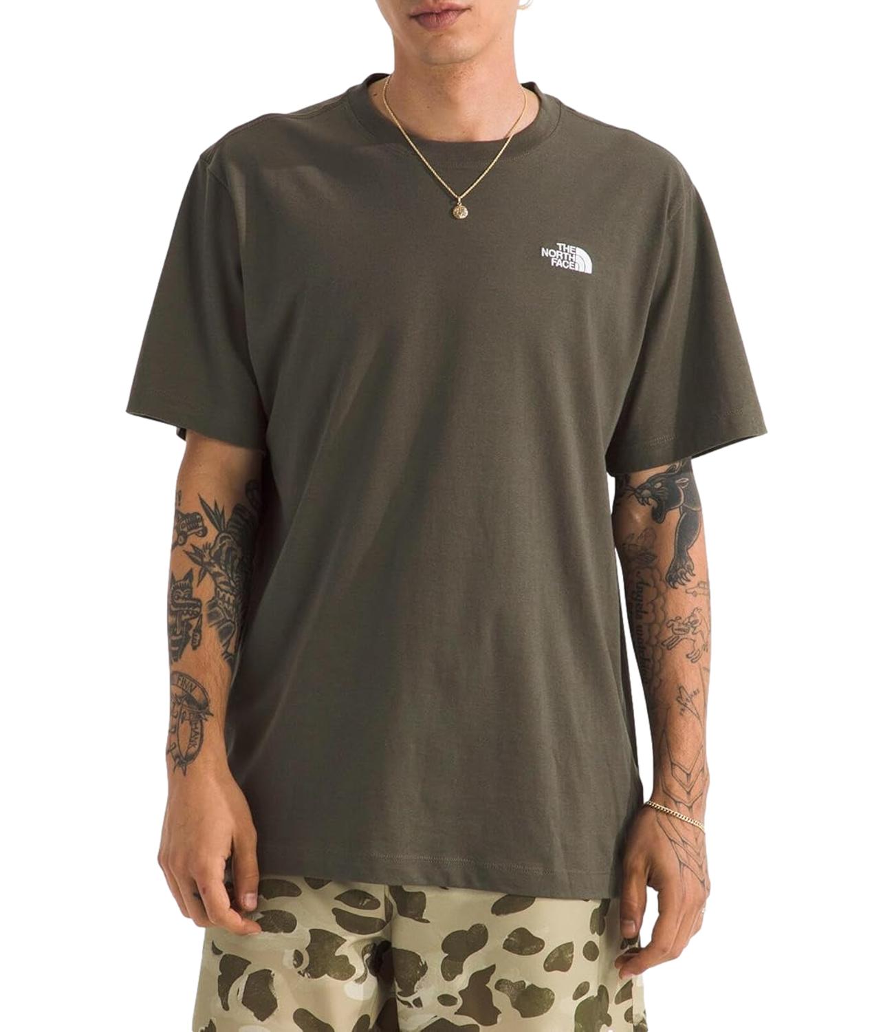 The North Face T-Shirt da Uomo - New Taupe Green - Nf0a8cz2