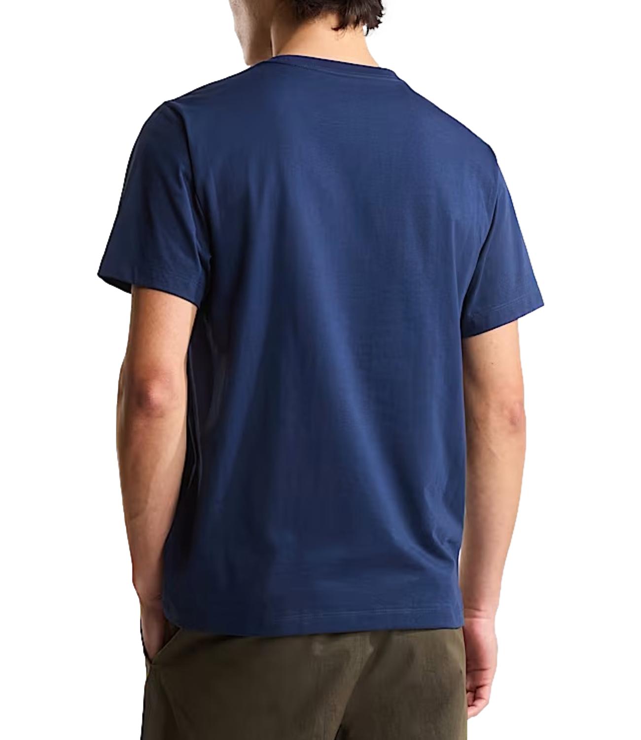 The North Face T-Shirt da Uomo - Summit Navy - Nf0a8cz2
