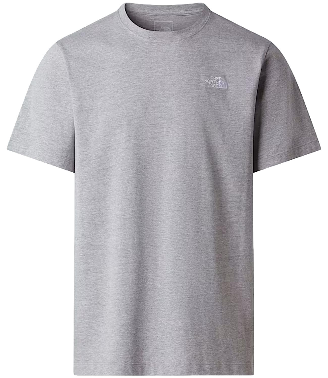 The North Face T-Shirt da Uomo - Pale Grey Heather - Nf0a8cz2