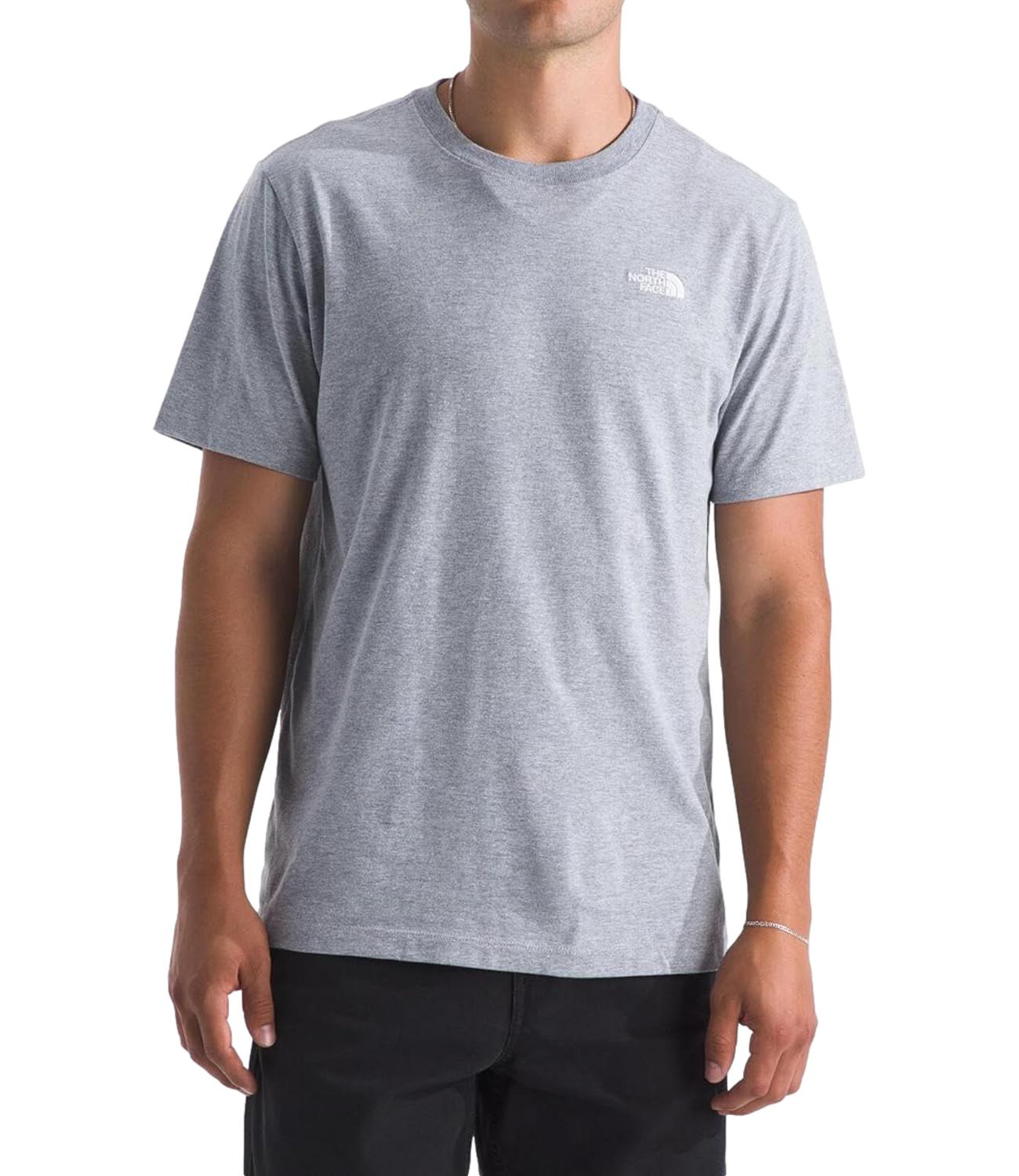 The North Face T-Shirt da Uomo - Pale Grey Heather - Nf0a8cz2