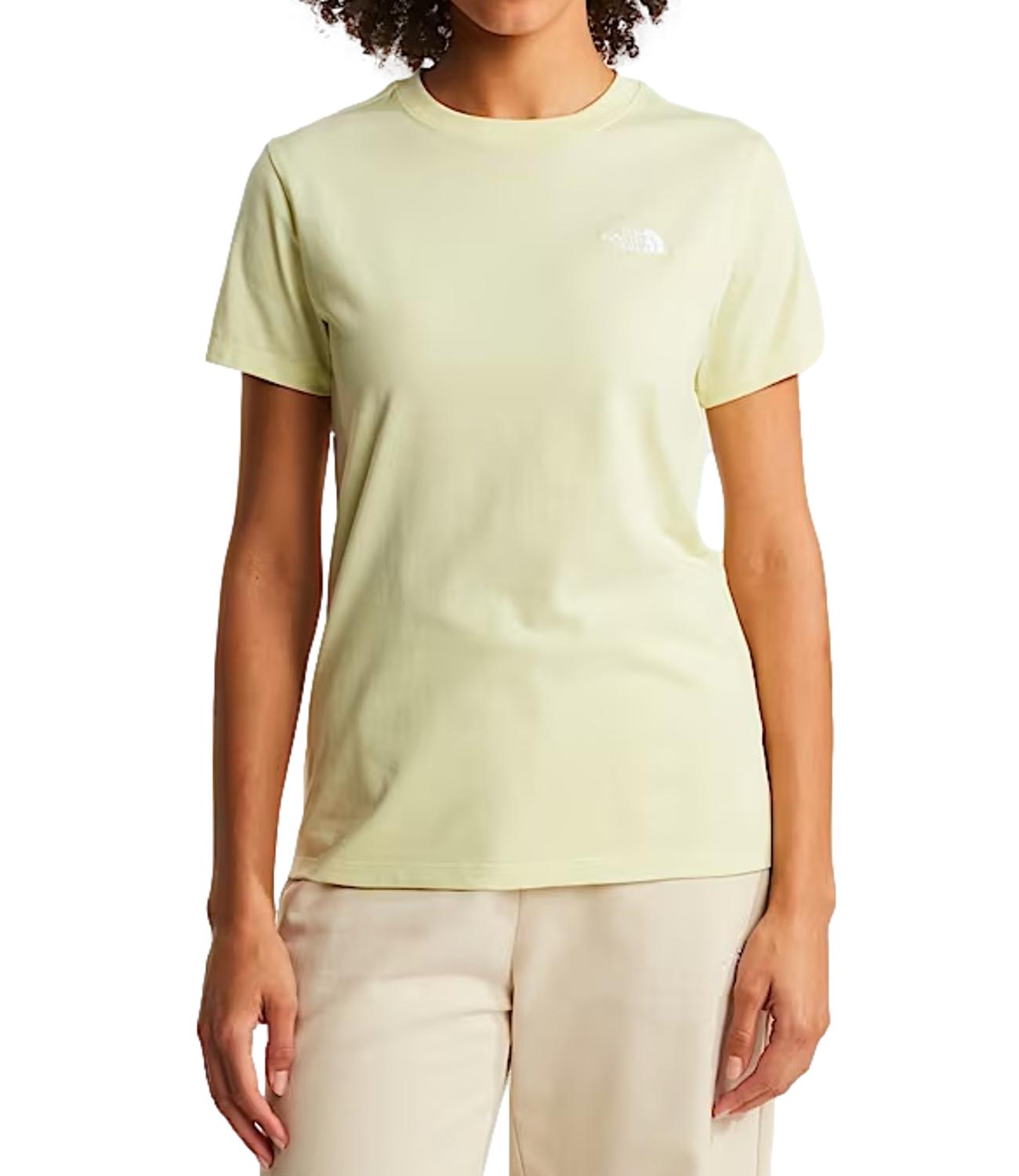 The North Face T-Shirt da Donna - Lemon Mist - Nf0a8fx7g60