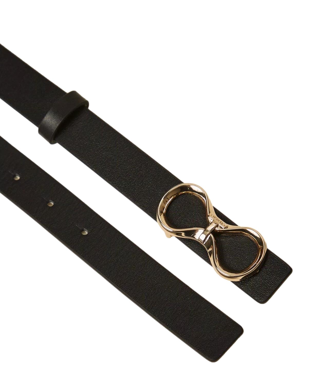 Twinset Cintura Bicolor Nero / Beige "Parchment" donna