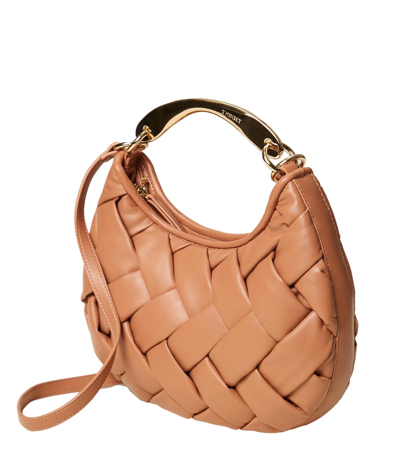 Twinset Borsa Croissant Marrone Mocha Mousse Donna