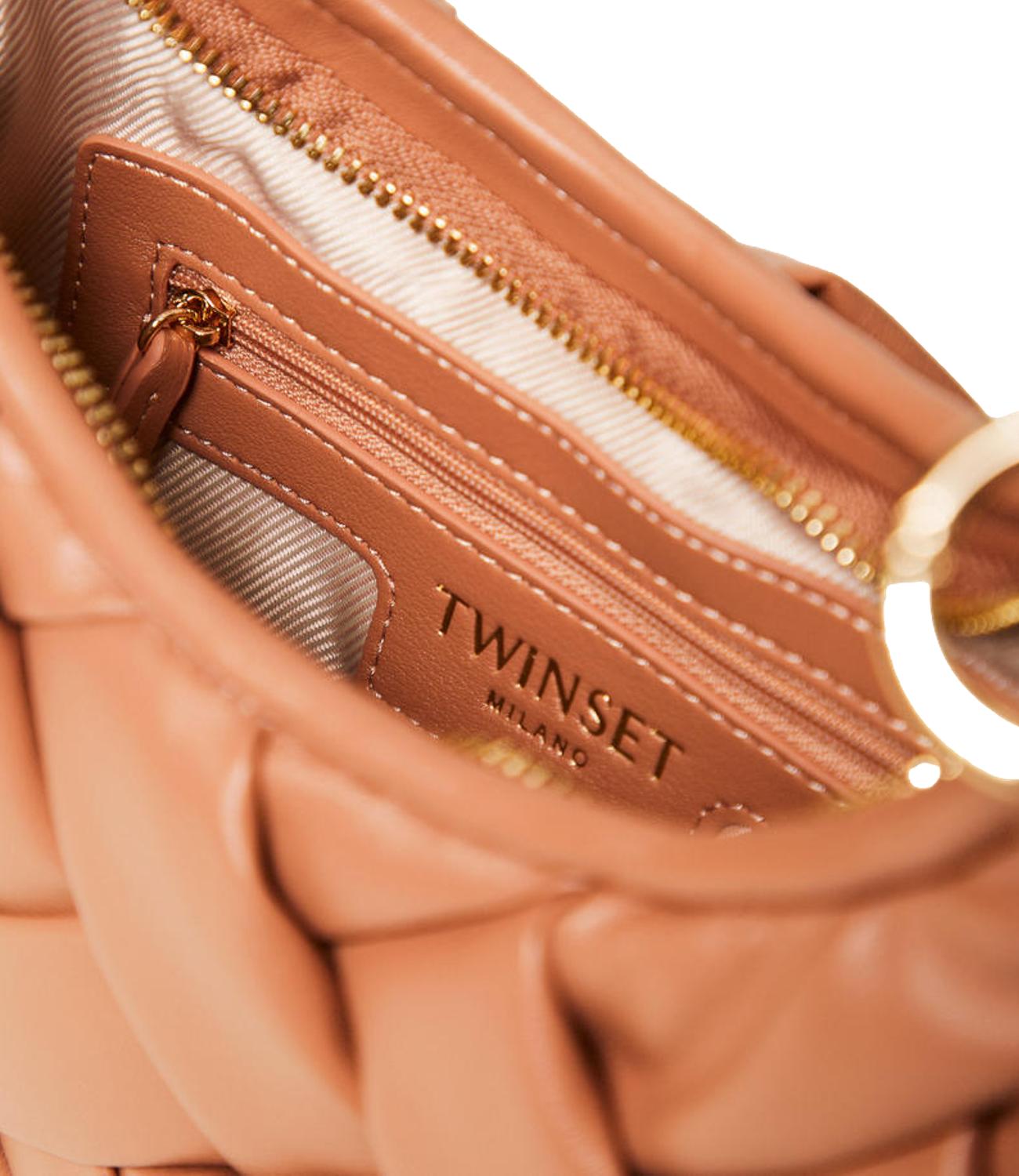 Twinset Borsa Croissant Marrone Mocha Mousse Donna