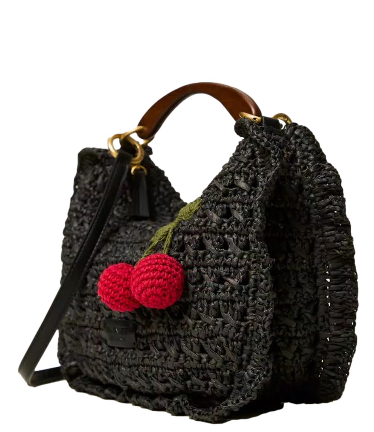 Twinset Borsa Croissant Nero Donna