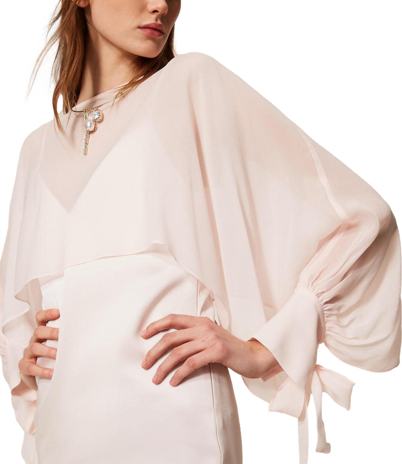 Twinset Coprispalle sabbia rosa donna