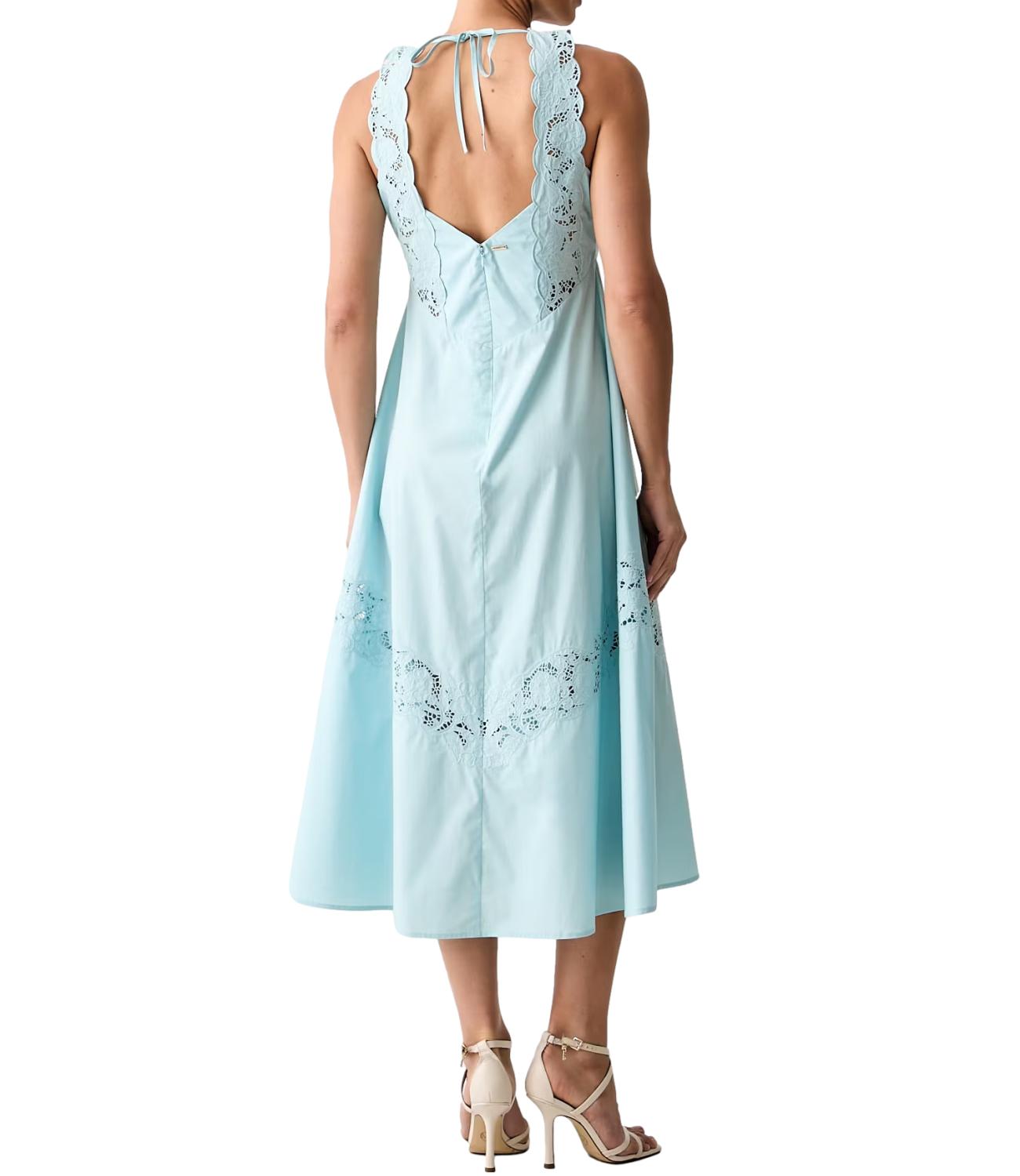 Twin Set Abito da Donna - Celeste - 261tt2032