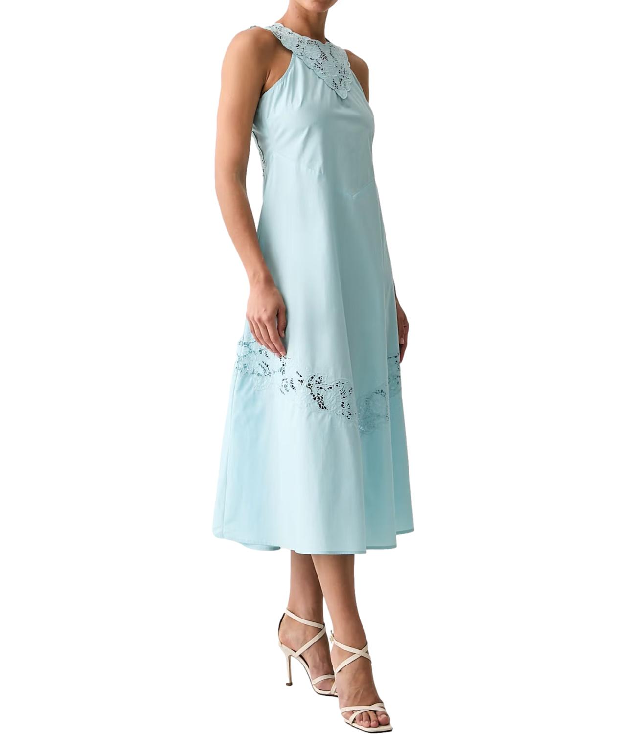 Twin Set Abito da Donna - Celeste - 261tt2032