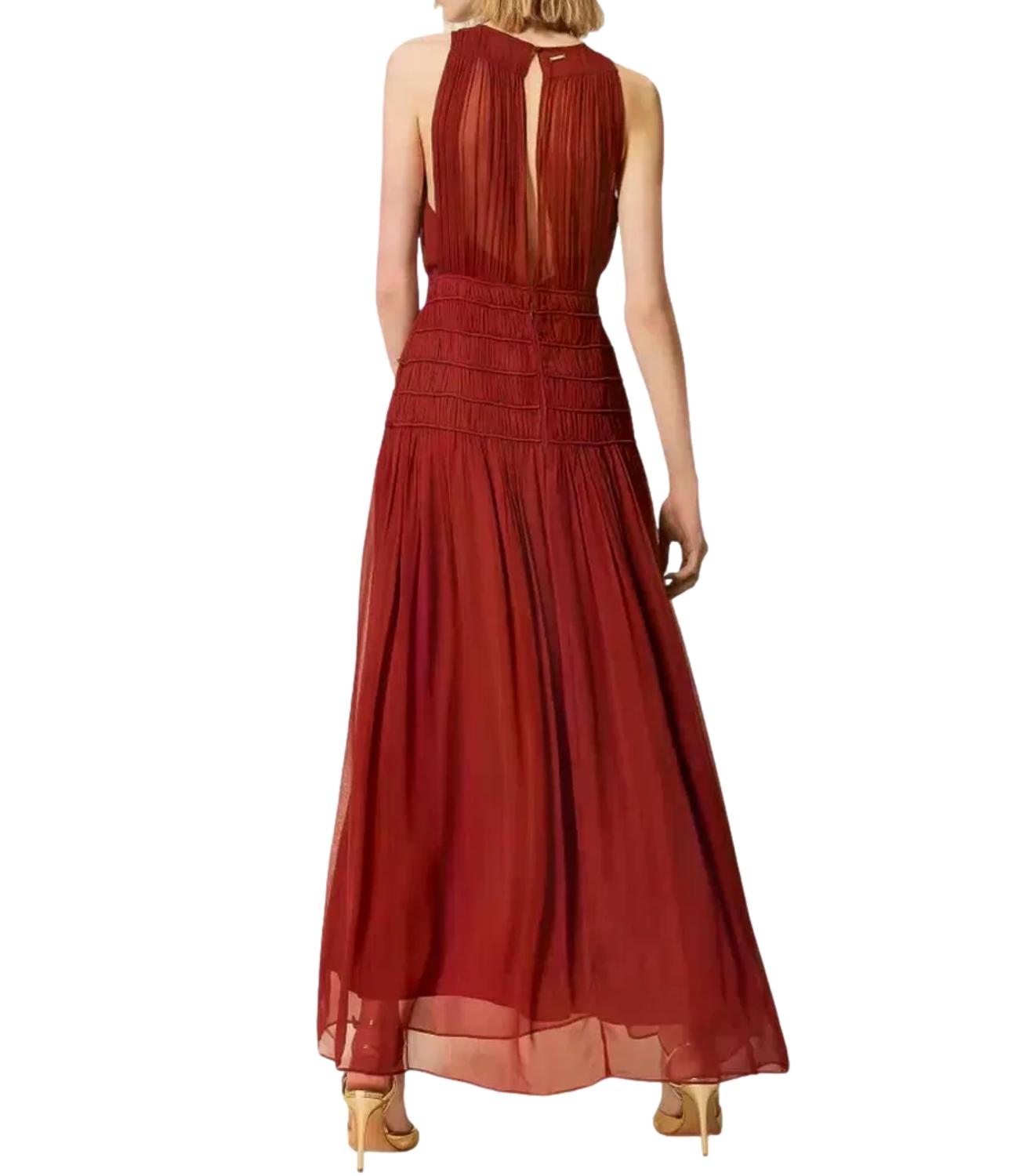 Twin Set Abito da Donna - Brown Henna - 261tt2041