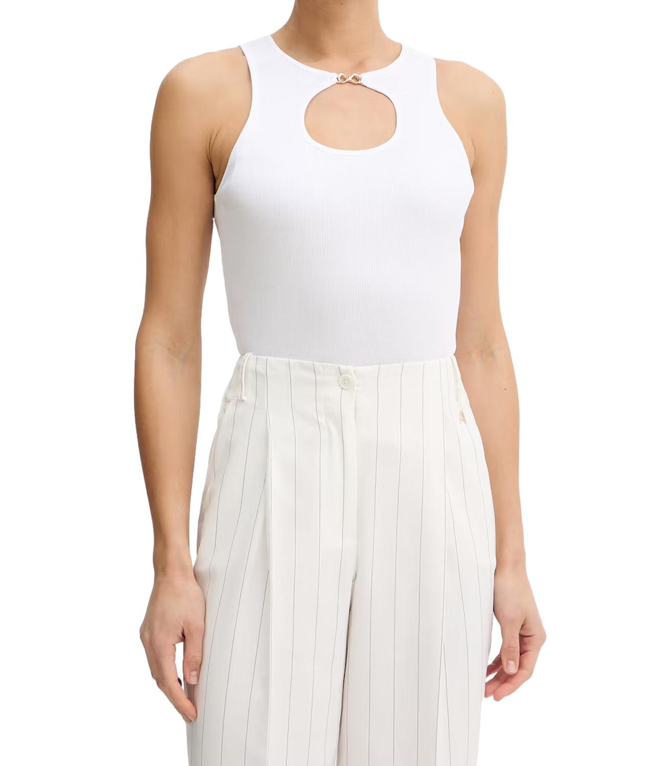 Twinset Canotta Bianco Ottico Donna
