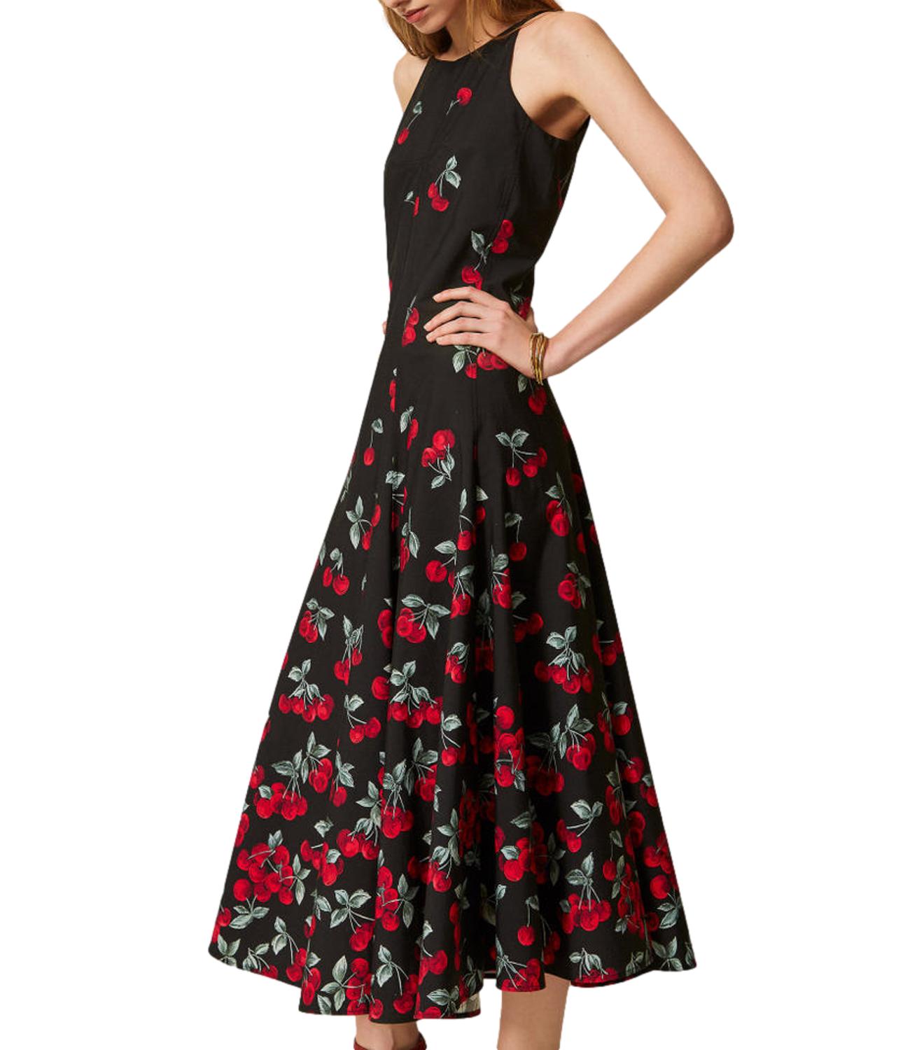 Twinset Abito Cherries Multicolor Donna