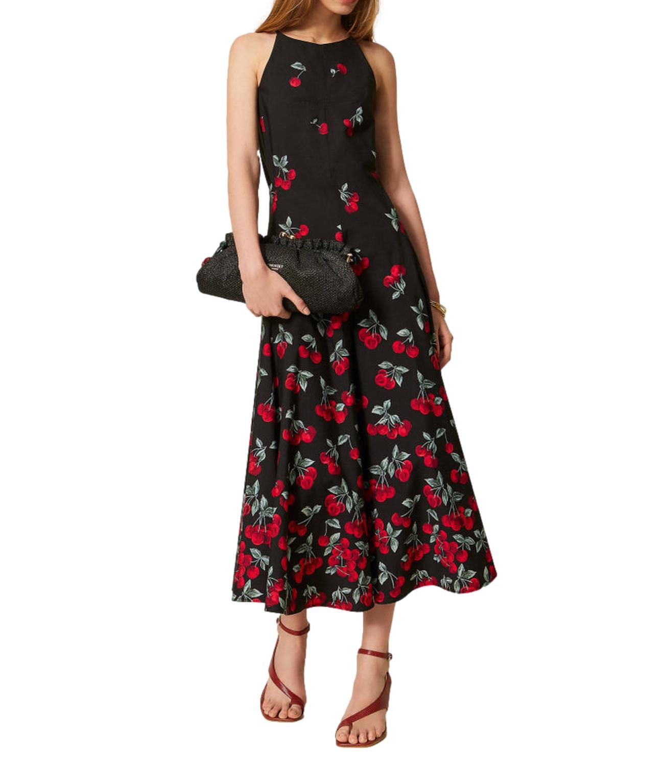 Twinset Abito Cherries Multicolor Donna