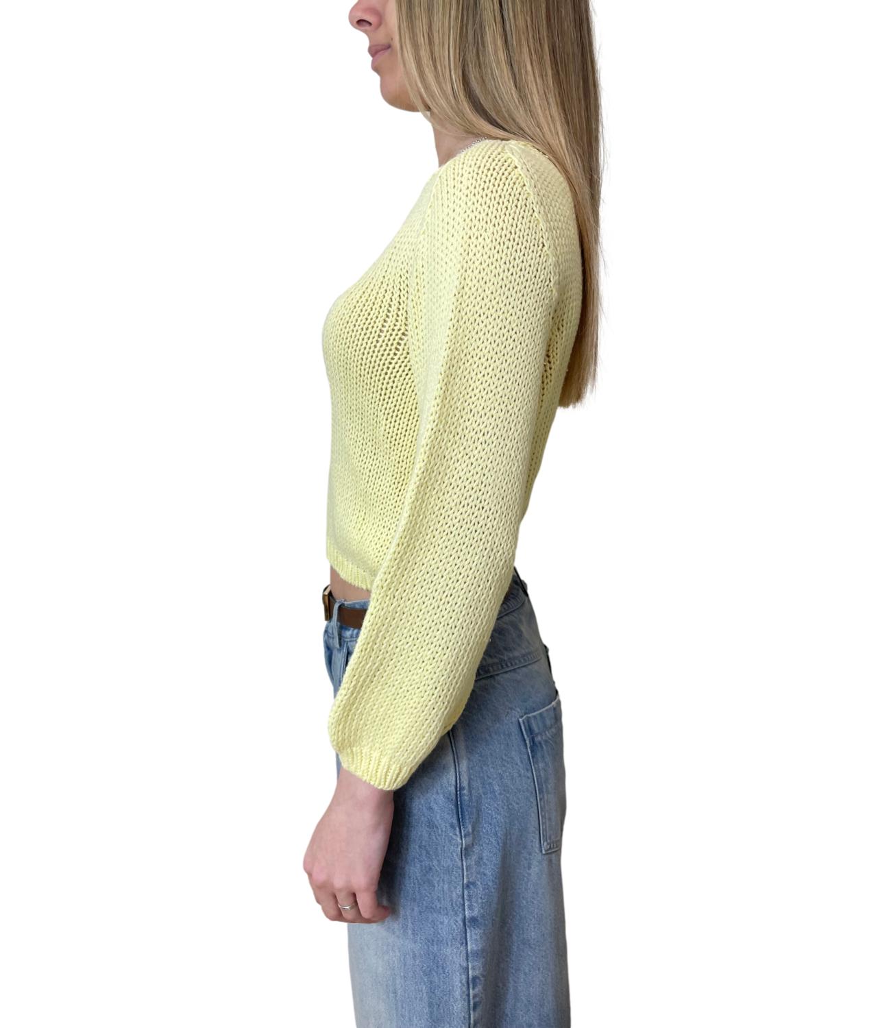 Vicolo Maglia Giallo Donna