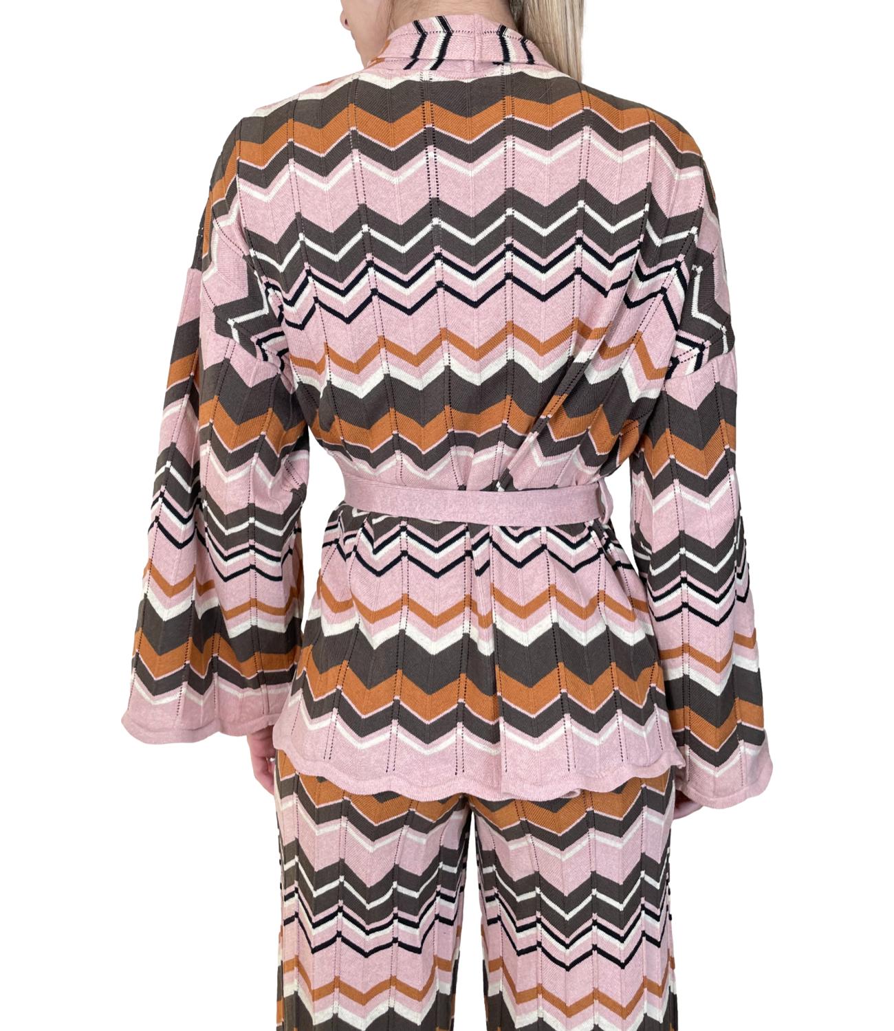 Vicolo Cardigan Kimono Rosa Donna