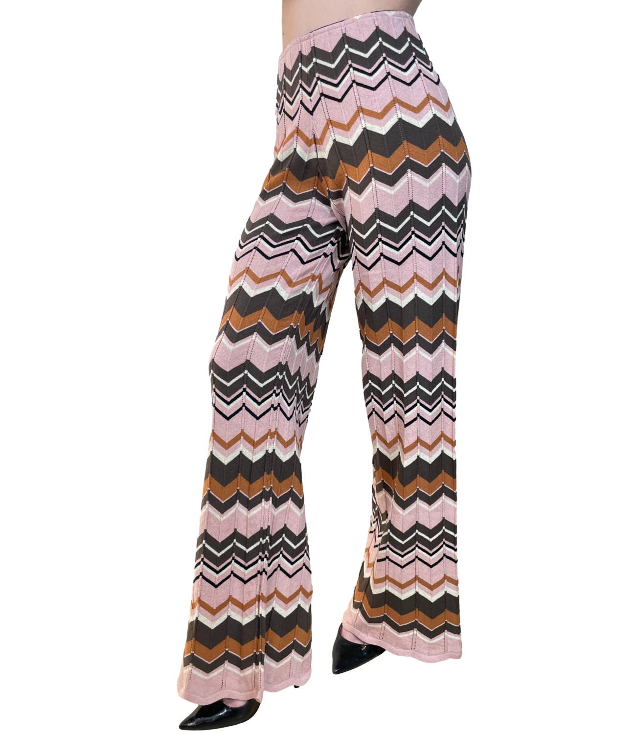 Vicolo Pantalone Fantasia Rosa Donna