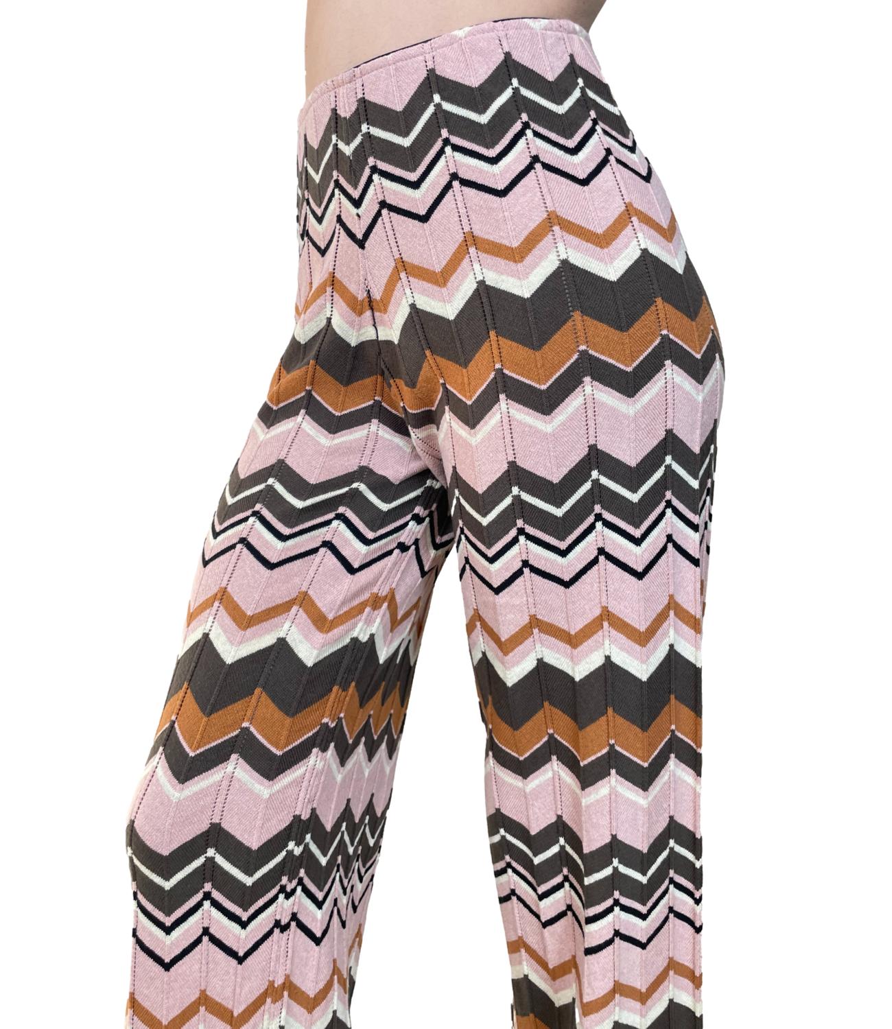Vicolo Pantalone Fantasia Rosa Donna