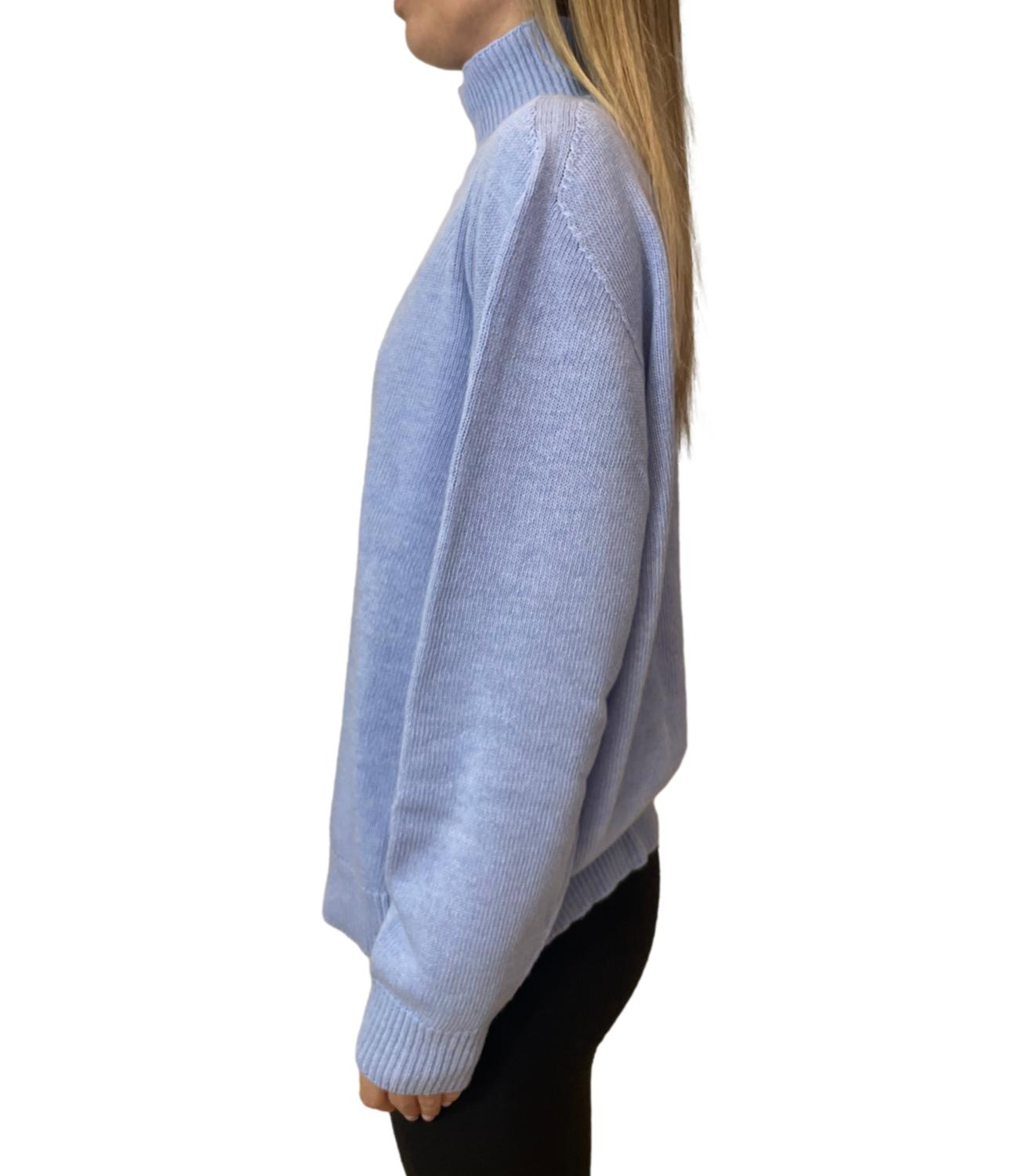 Vicolo Maglia Over Celeste Donna