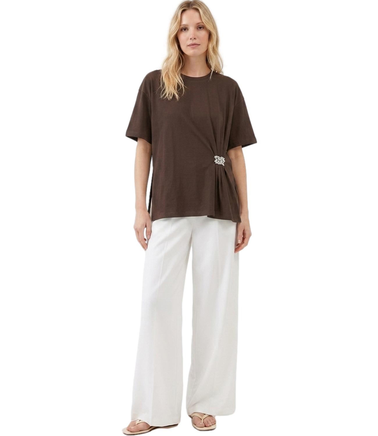 Vicolo T-Shirt da Donna - Moro - Rab0977