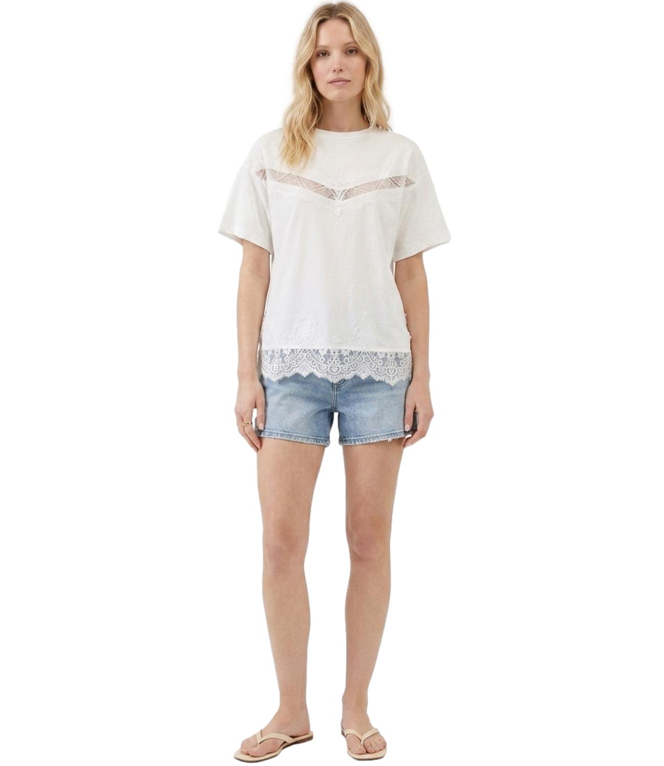 Vicolo T-Shirt da Donna - Bianco - Rab0979