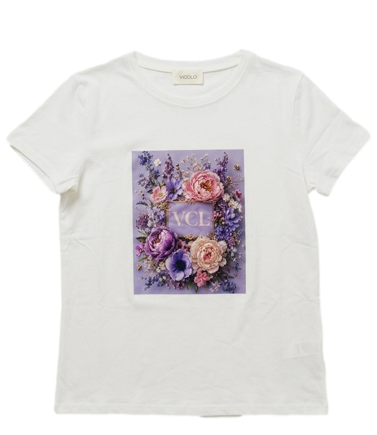Vicolo T-Shirt da Donna - Bianco - Rab1008