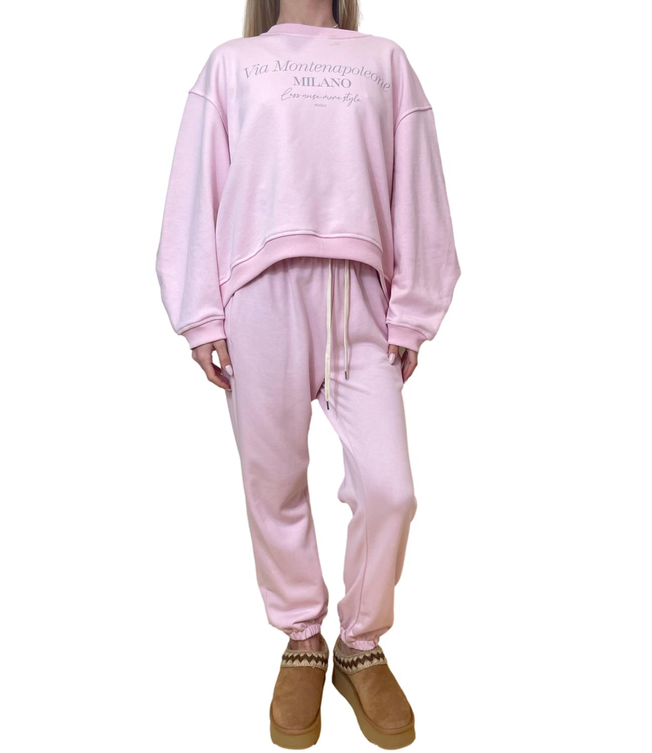 Vicolo Pantalone Tuta Rosa Donna