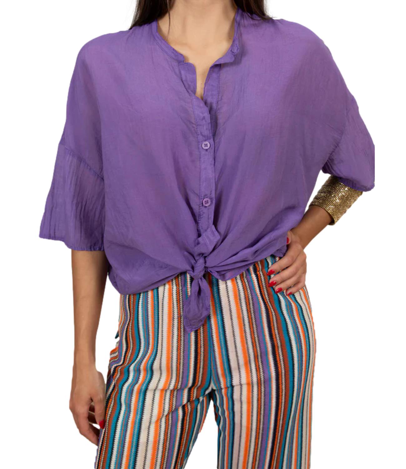 Vicolo Camicia da Donna - Viola - Tab0670