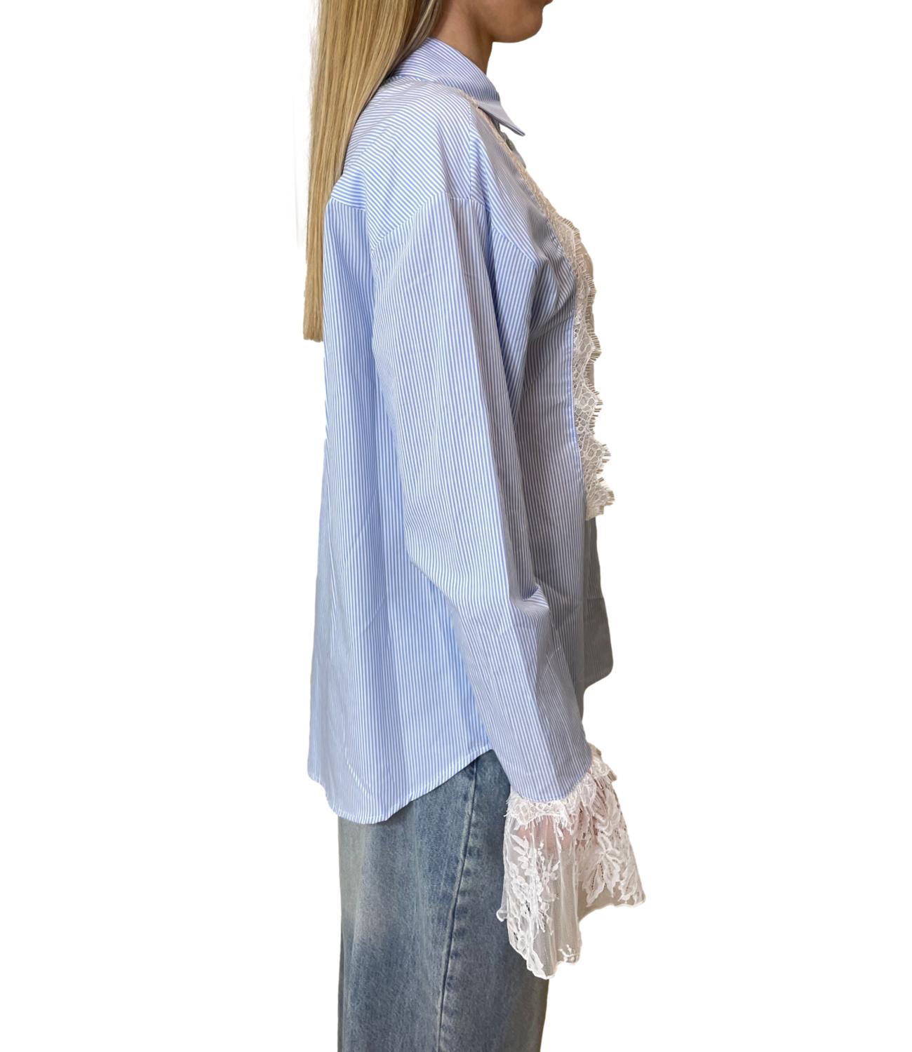 Vicolo Camicia Celeste Donna