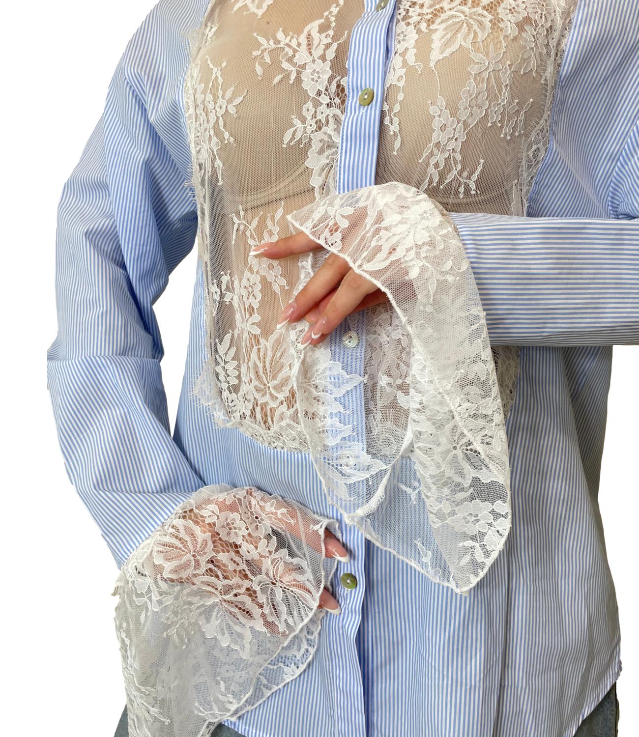 Vicolo Camicia Celeste Donna