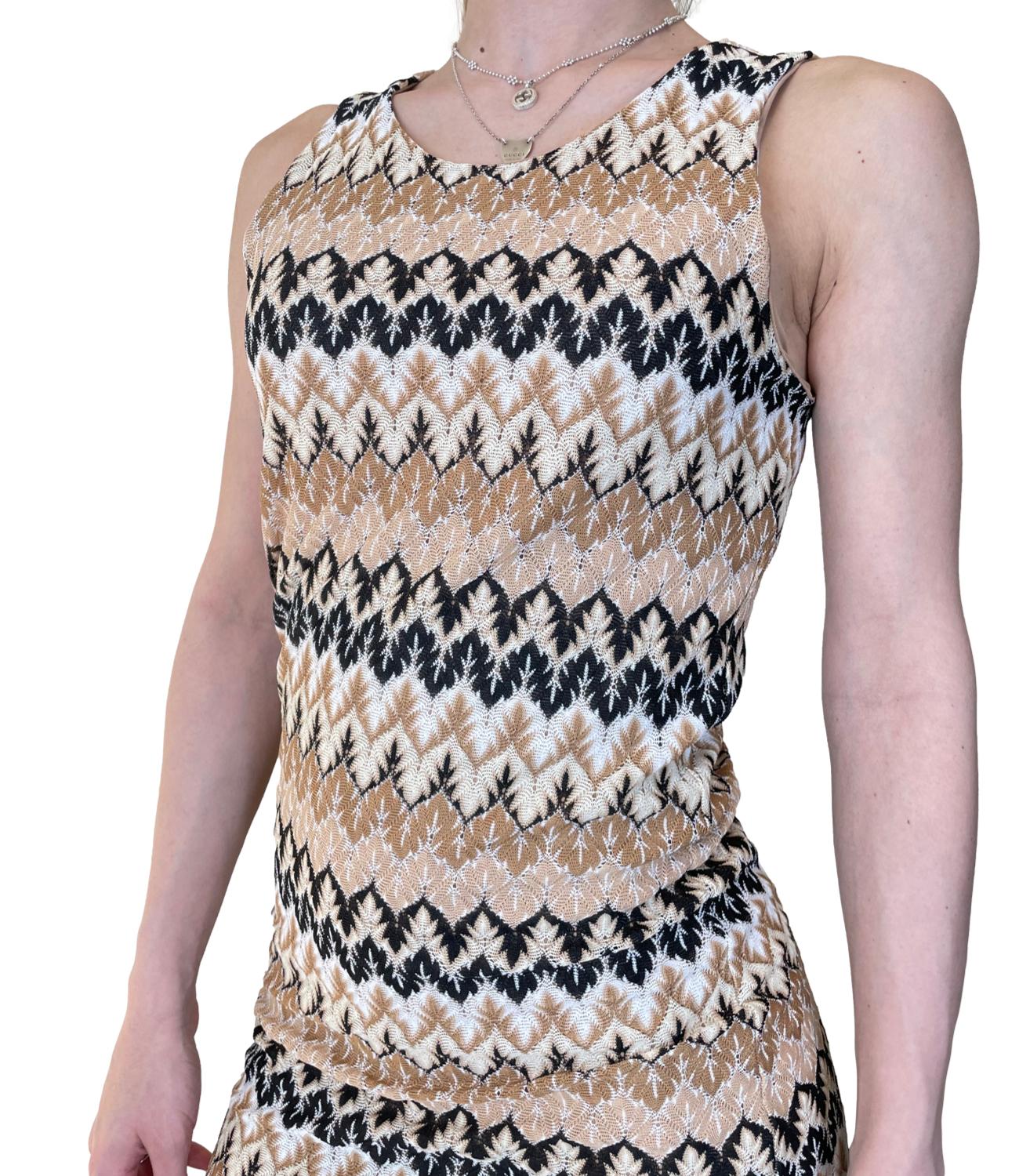 Vicolo Abito Beige Fantasia Donna