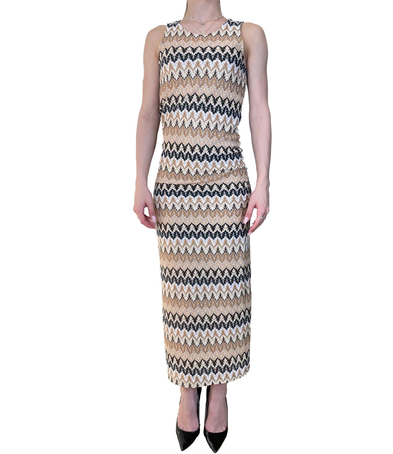 Vicolo Abito Beige Fantasia Donna
