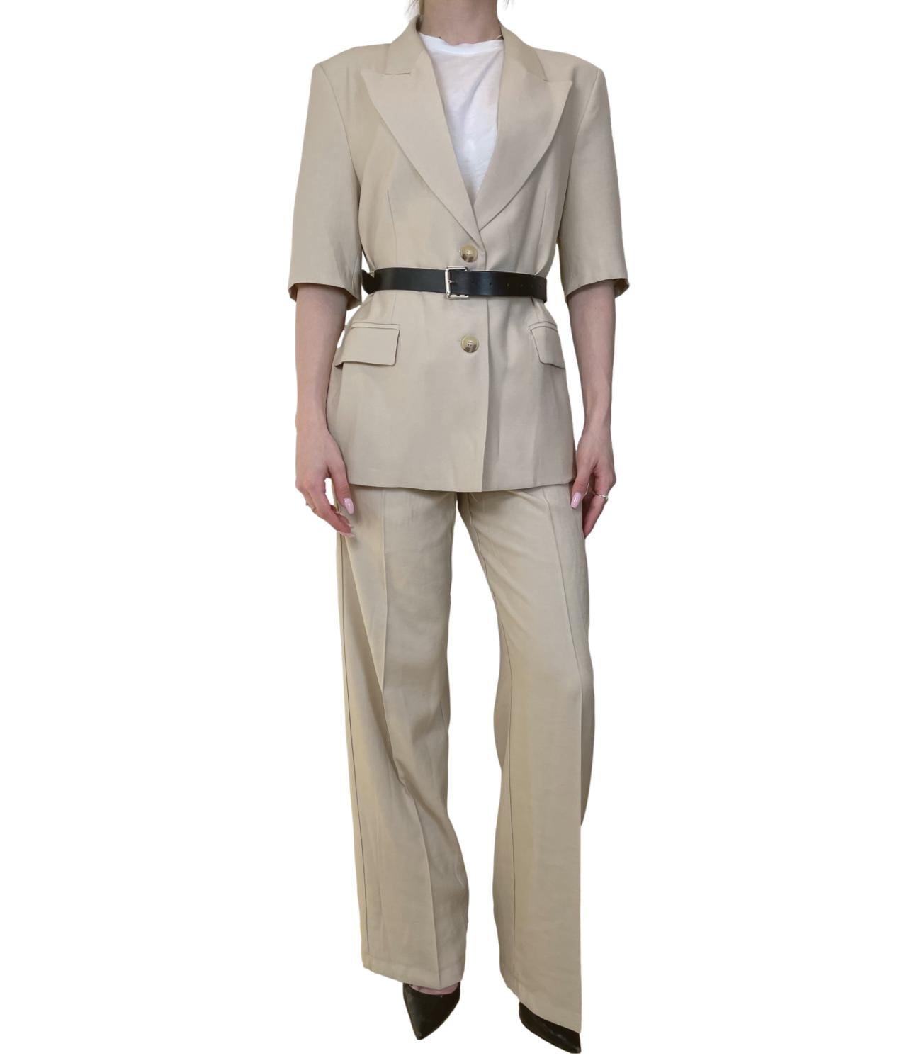 Vicolo Pantalone Beige Donna
