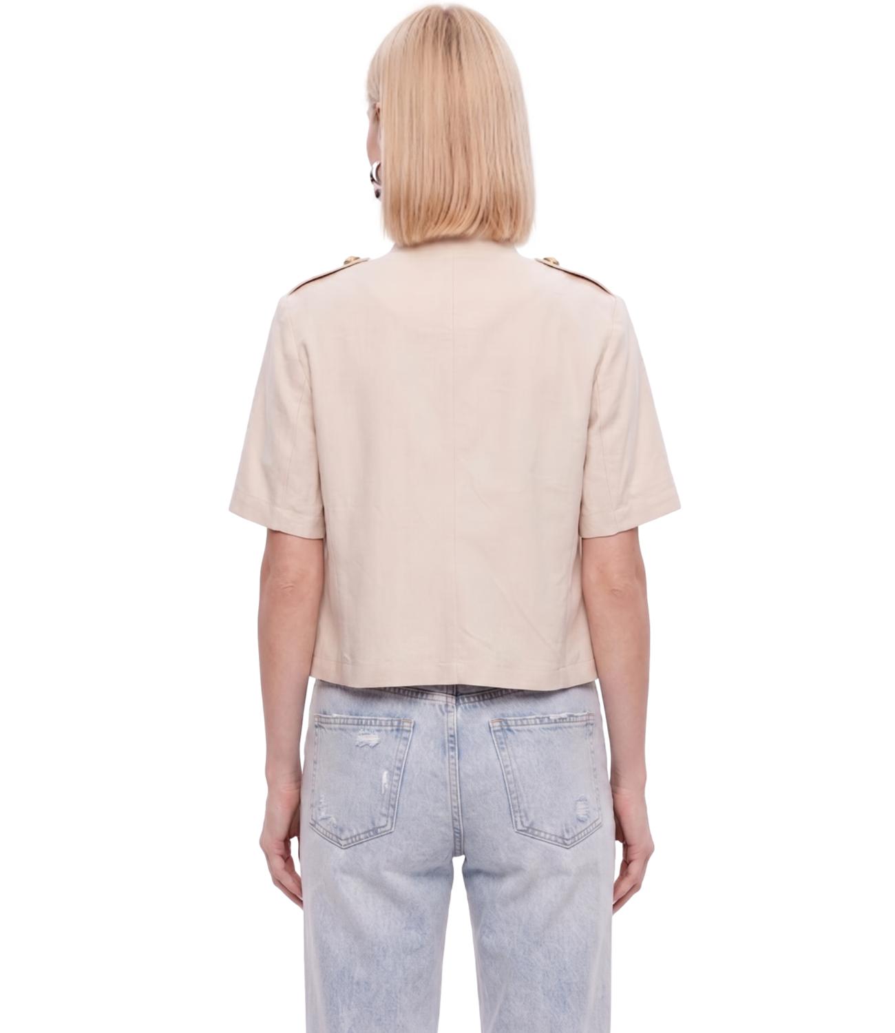 Vicolo Giacca con bottoni Beige Donna