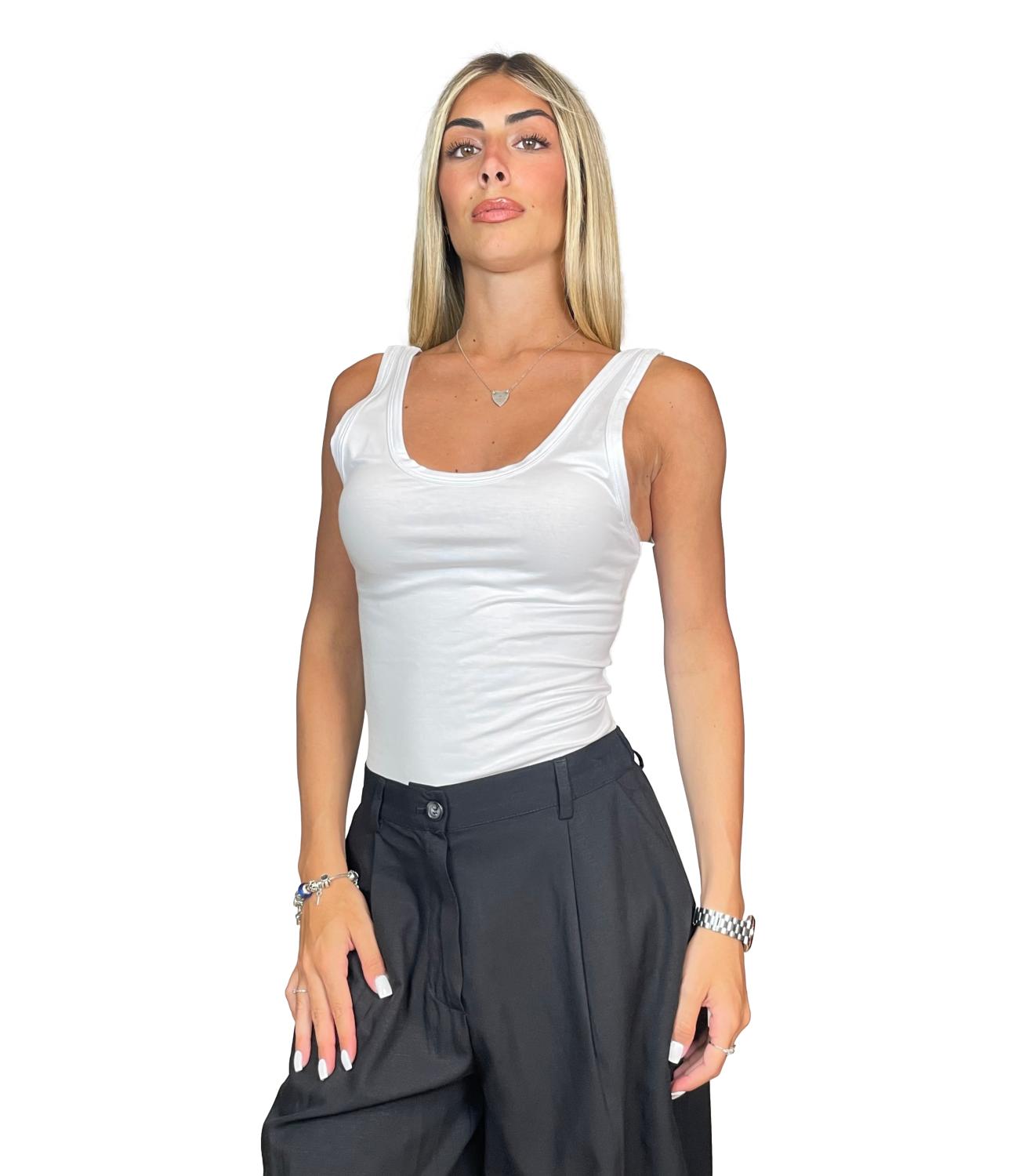 Vicolo Top da Donna - Bianco - Uab0333